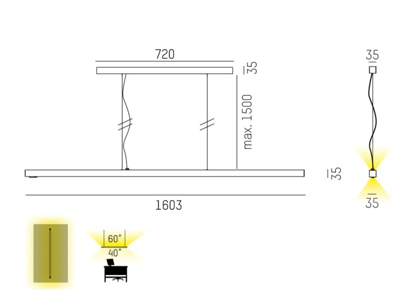 Molto Luce LENS SINGLE PDI (aluminium eloxiert) - Produktbild 2
