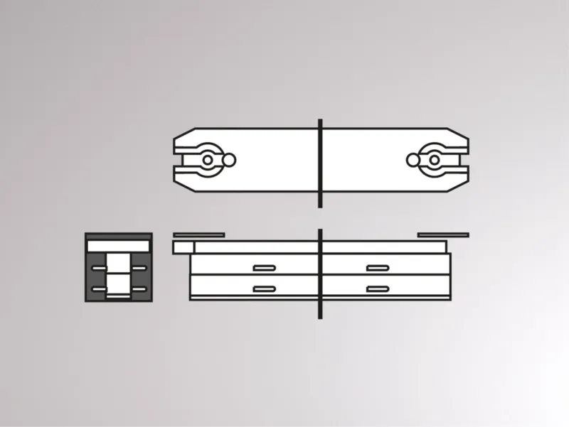 Molto Luce VOLARE LINEARVERBINDER (chrom) - 1
