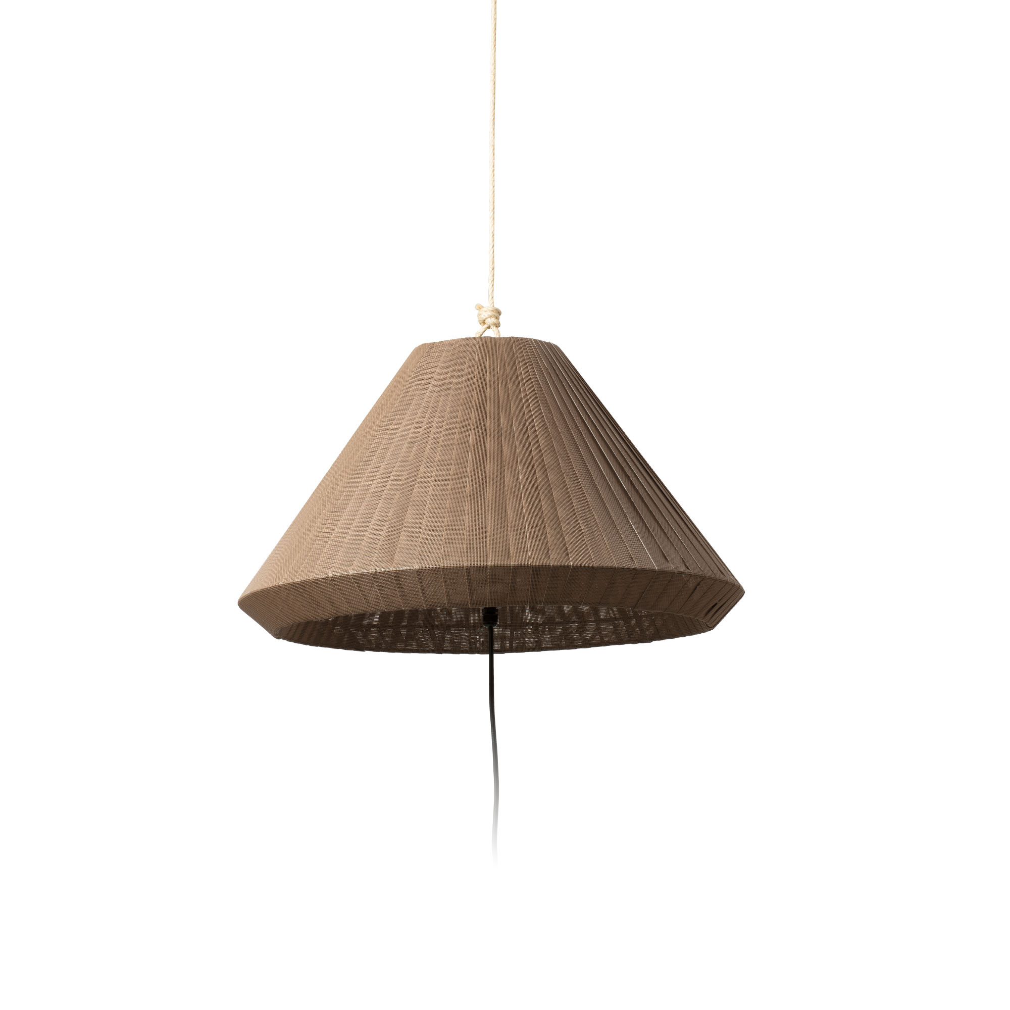 Faro SAIGON OUT Trag- und Hängeleuchte grau/braun T70 Lochkappe - Produktbild 1