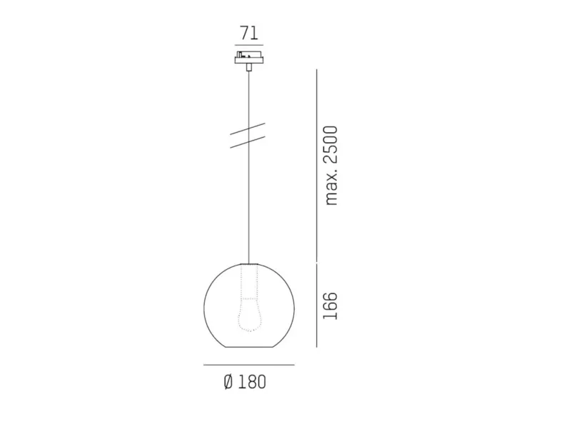 Molto Luce LOON MINI BALL VOLARE (schwarz/braun) - Produktbild 2
