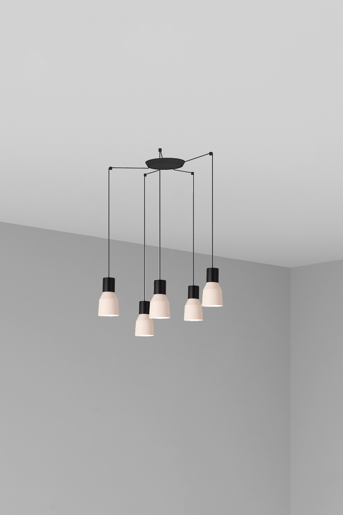 Faro KOMBO 120 5L Beige Pendelleuchte - Produktbild 1
