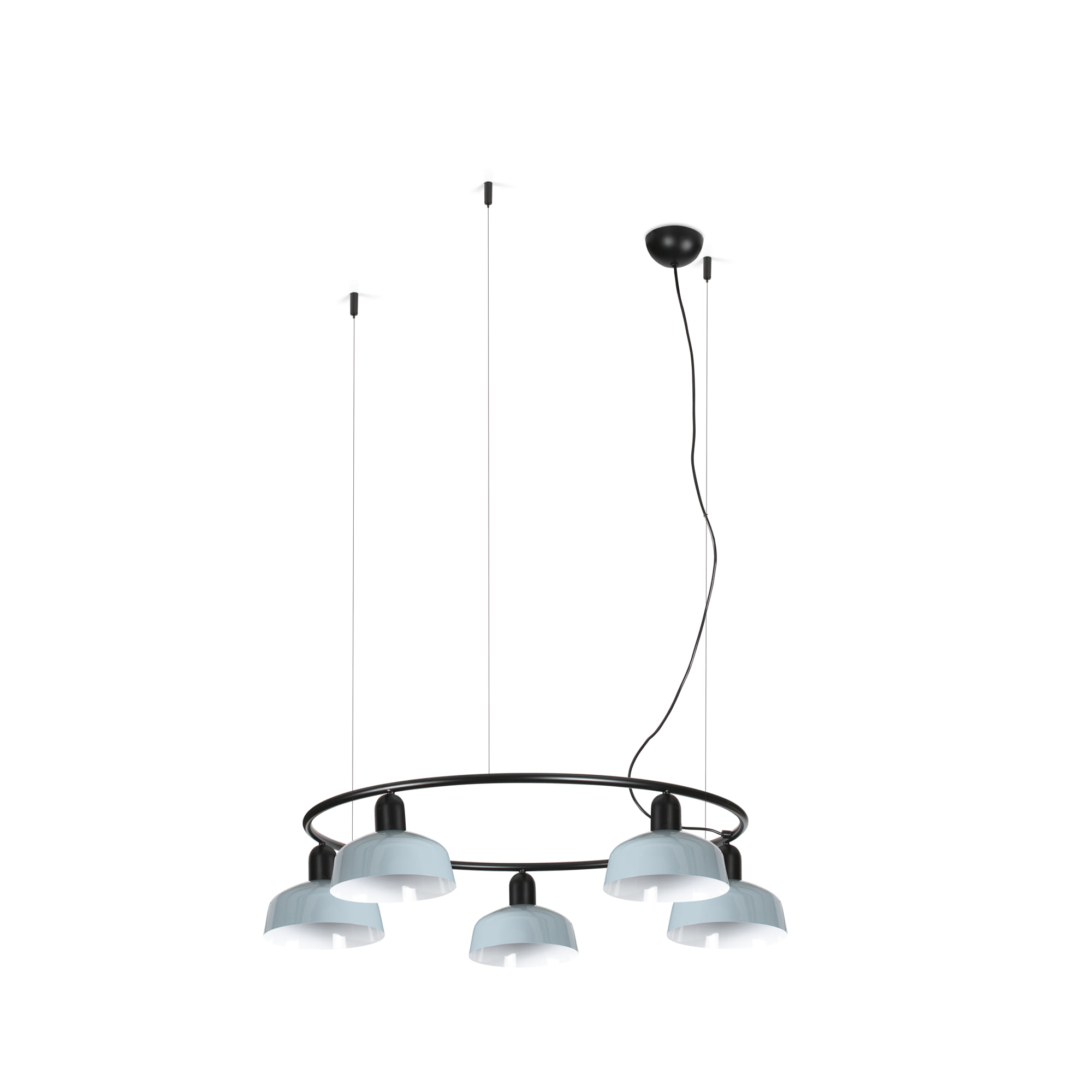 Faro TATAWIN S Metall 5L Kreisförmige Hängeleuchte weiß - Produktbild 1