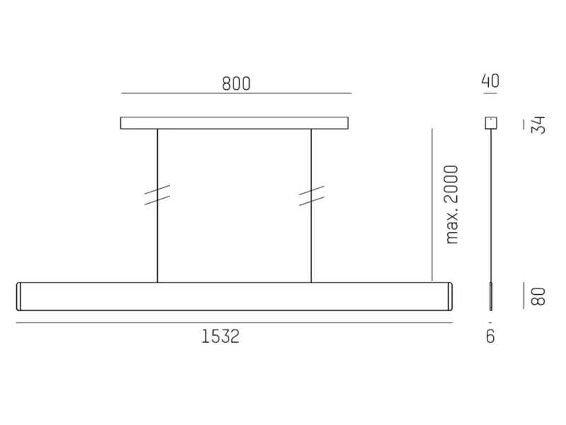 Molto Luce AFTER 8 LONG PDI (schiefer eloxiert) - Produktbild 2
