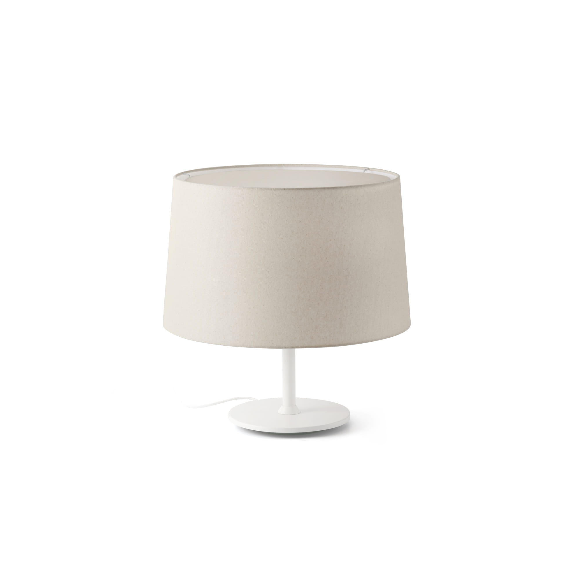Faro WINDSOR Tischleuchte Weiß/Linen - Produktbild 1
