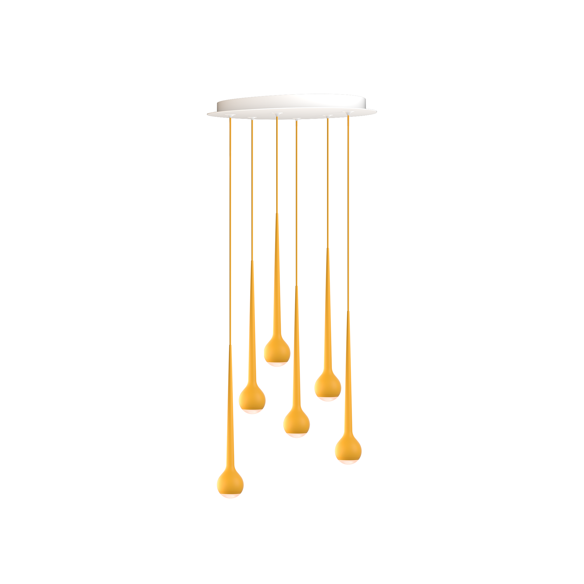 Grau Falling Sun Chandelier Six Sun Orange Grau Falling Sun Chandelier Six Sun Orange - 1