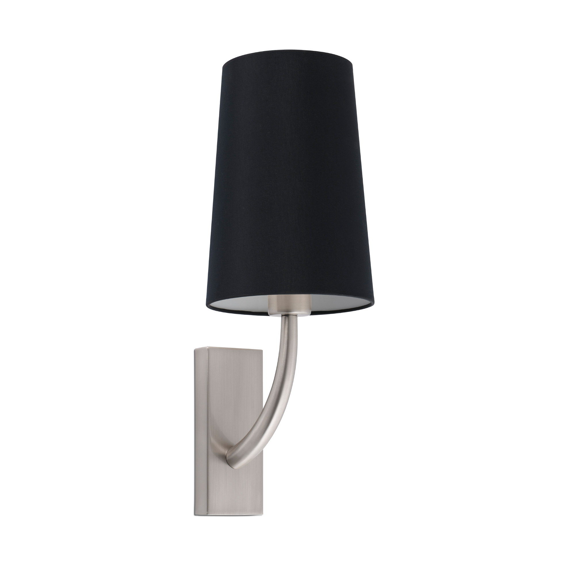 Faro REM Wandleuchte nickel matt/schwarz - Produktbild 1
