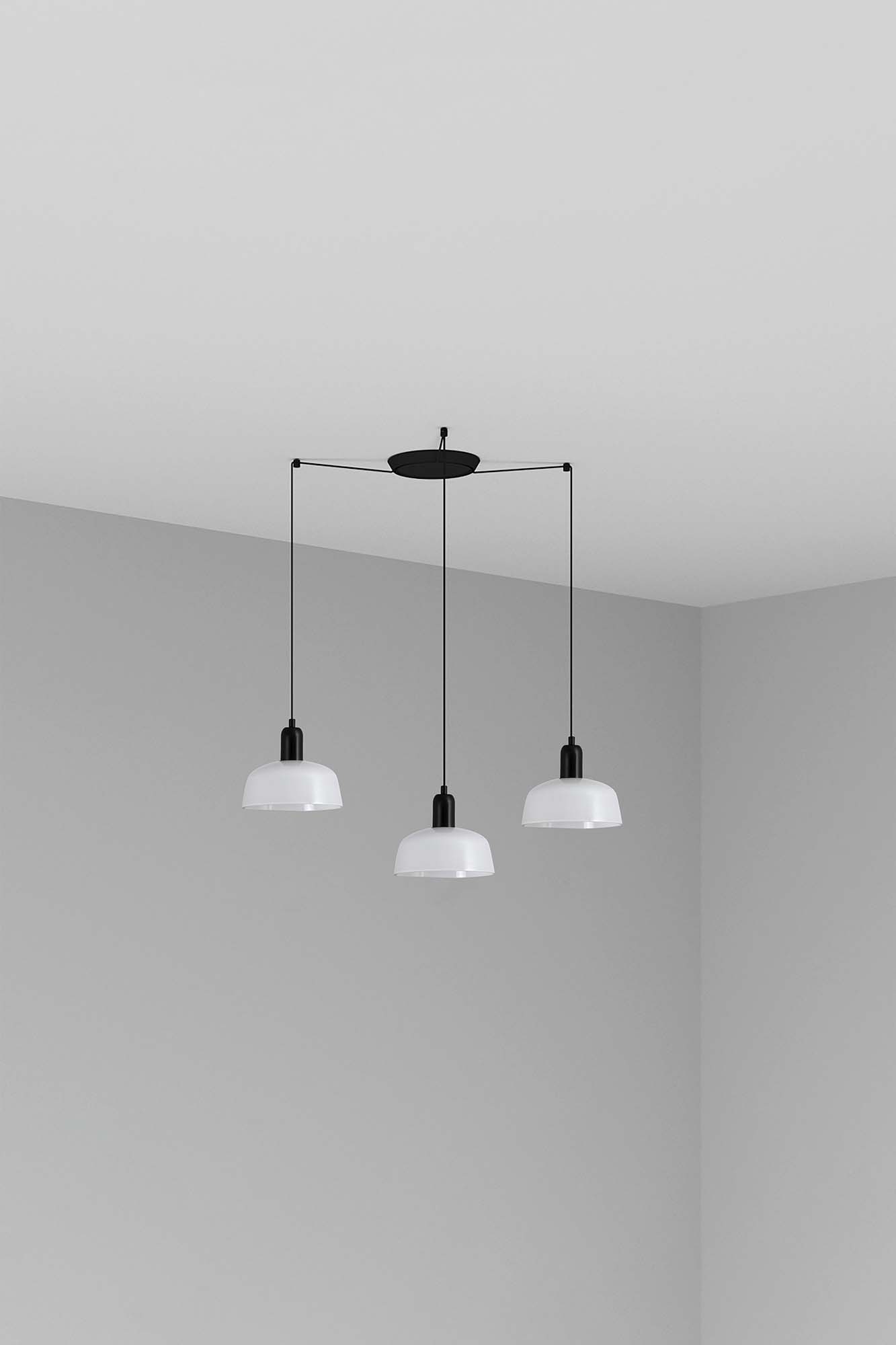 Faro TATAWIN S Metall 3L Pendelleuchte weiß - Produktbild 1