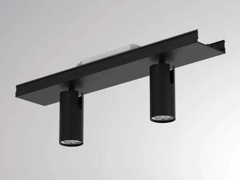 Molto Luce LOG 50 MAGNETICS EINSATZ 2-FLAMMIG (schwarz) - Produktbild 1