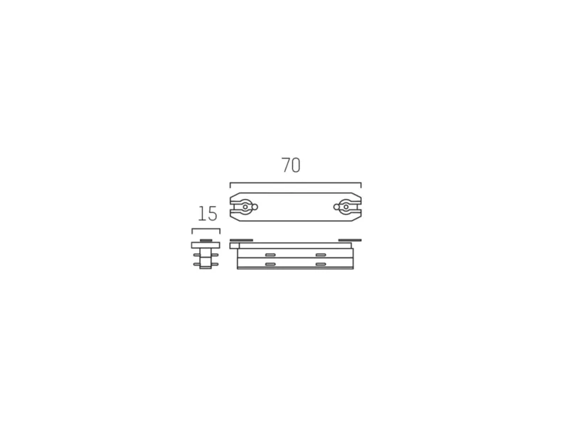 Molto Luce VOLARE LINEARVERBINDER (chrom) - 2