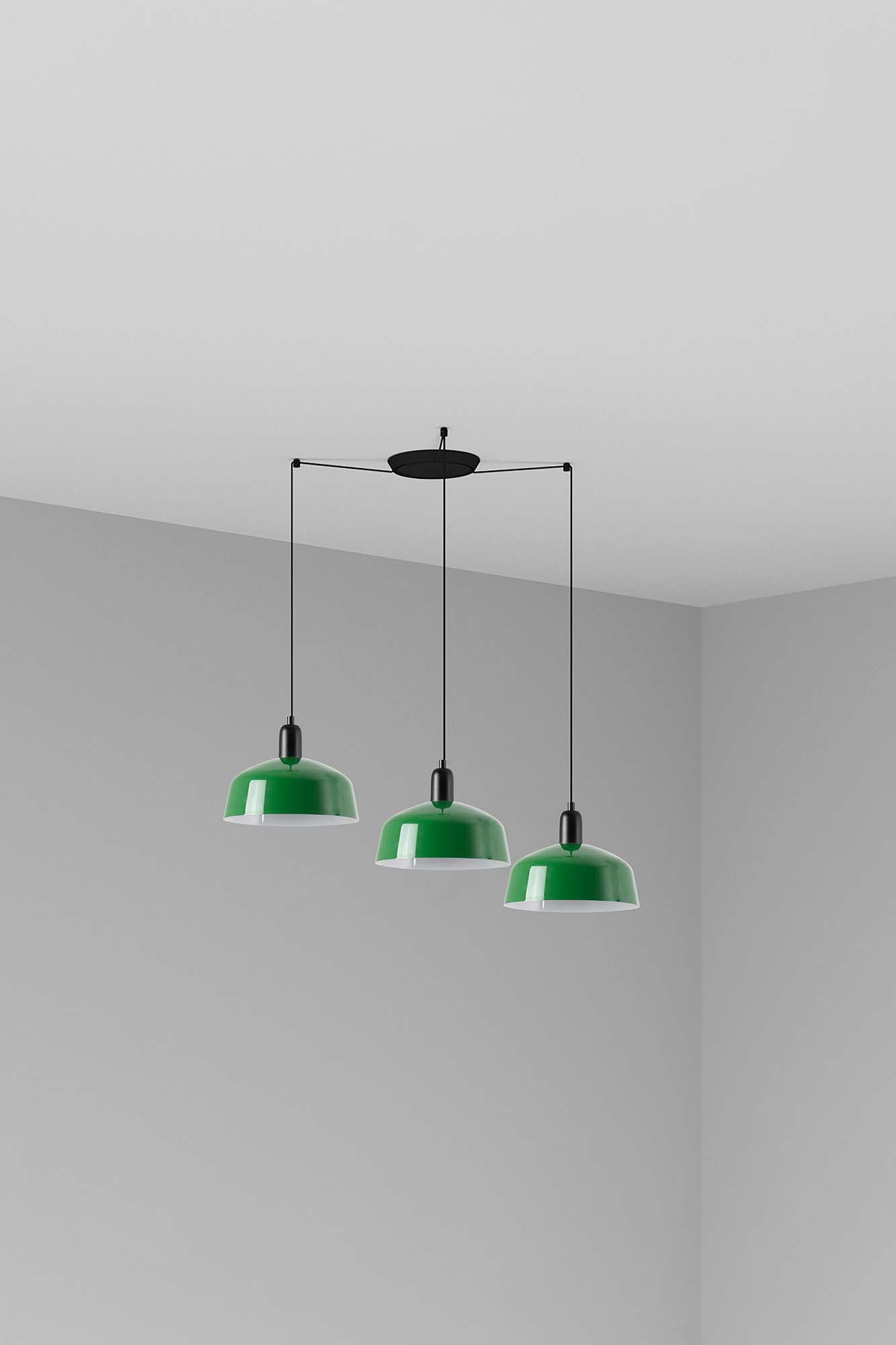 Faro TATAWIN M Metall 3L Pendelleuchte grün - Produktbild 1