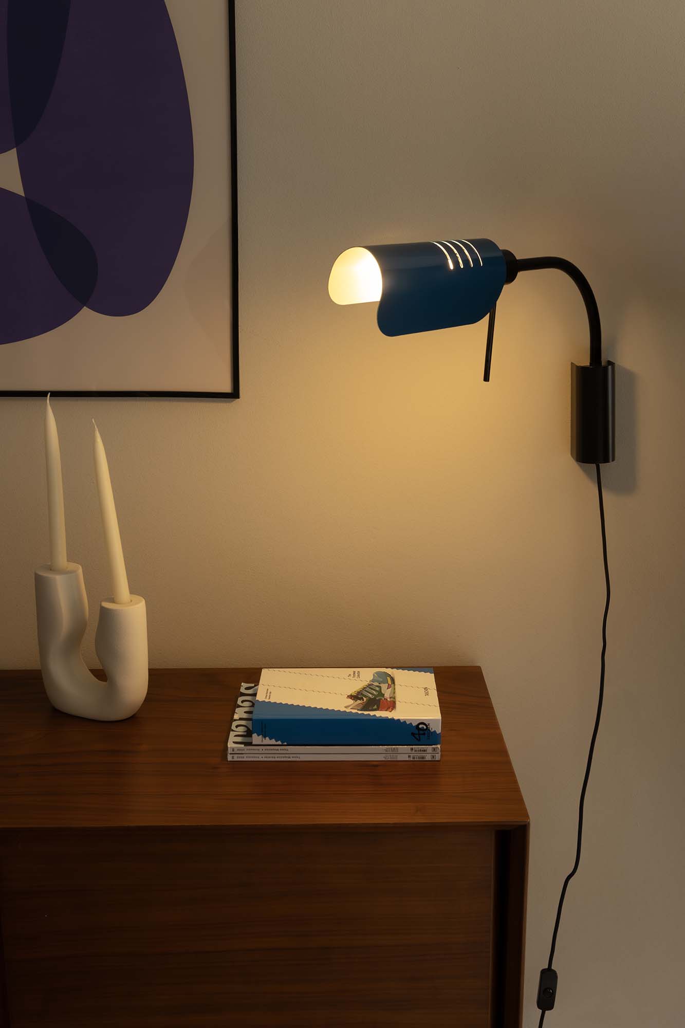 Faro MARTINICA S Blaue Wandleuchte mit Wandarm - Produktbild 3