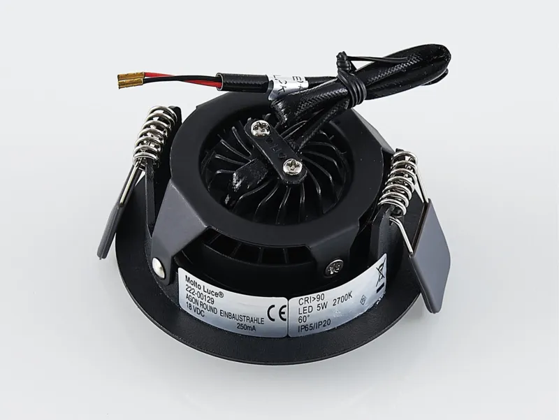 Molto Luce AGON FLAT ROUND (schwarz) - Produktbild 5
