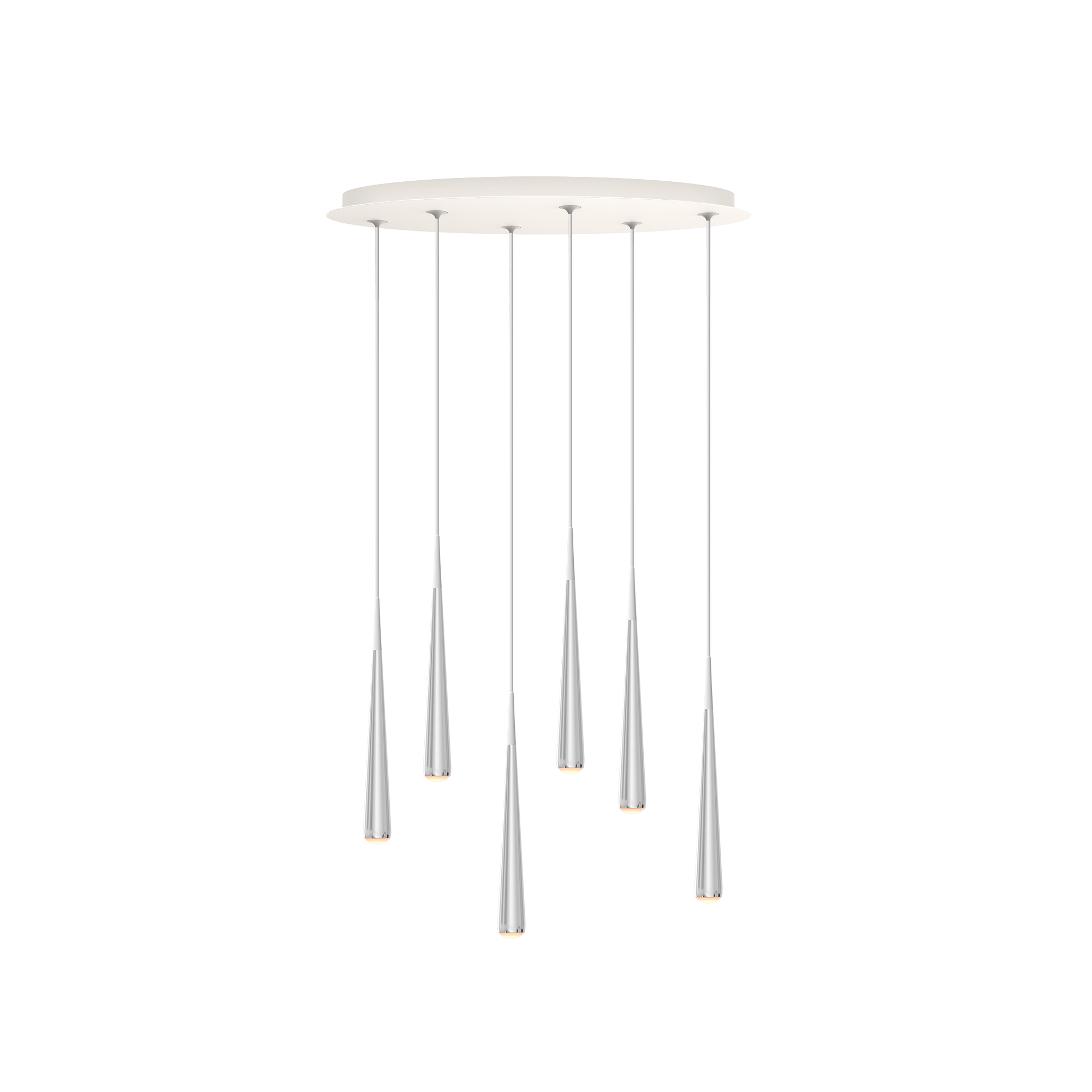 Grau Niceone Chandelier Six Polished/Grey - Produktbild 1