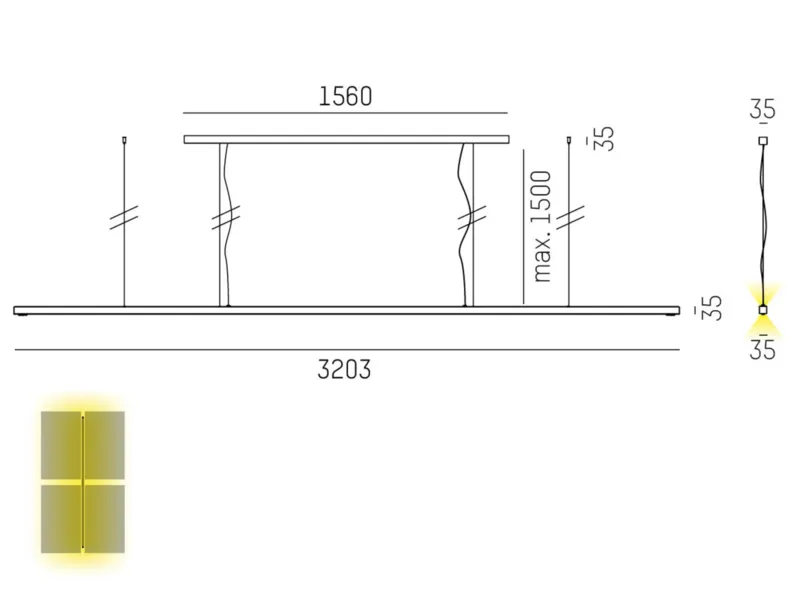 Molto Luce LENS QUAD PDI (aluminium eloxiert) - Produktbild 2