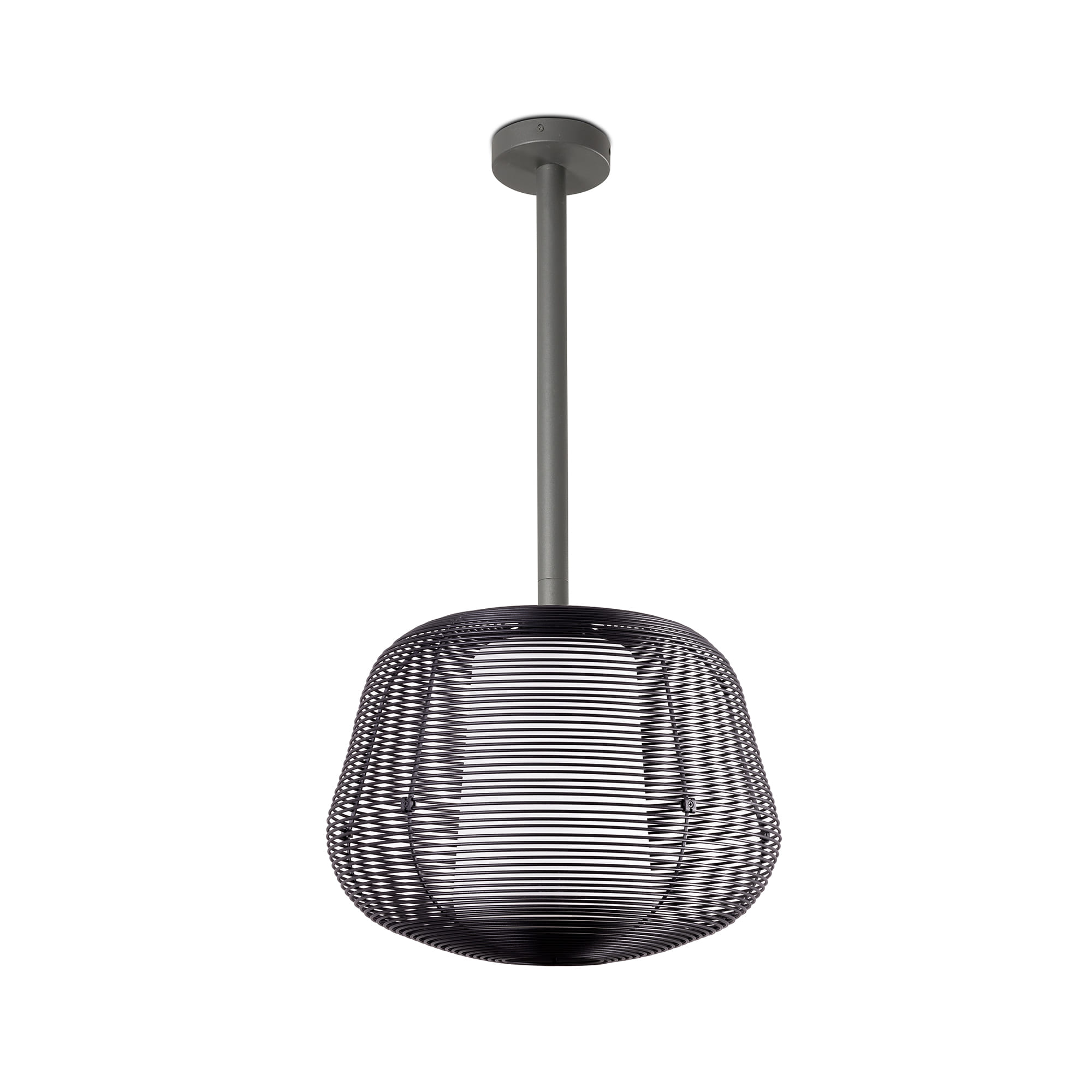 Faro NARA M Pendelleuchte fest schwarz 1xE27 - Produktbild 1