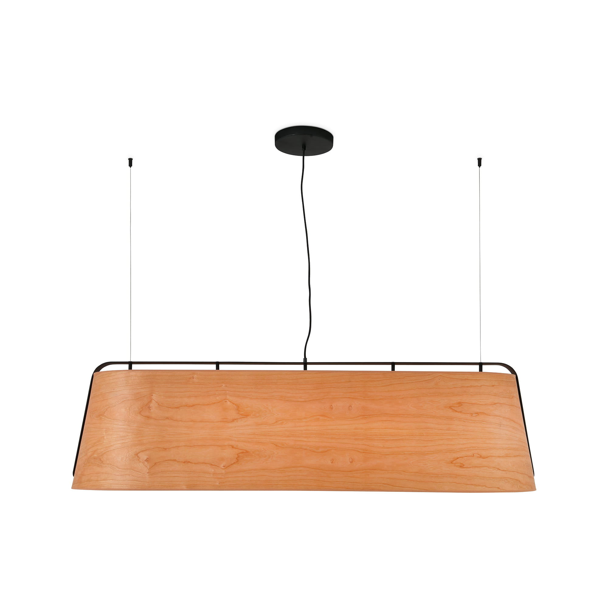 Faro STOOD 5L Hängeleuchte schwarz und Holz Faro STOOD 5L Hängeleuchte schwarz und Holz - Produktbild 1