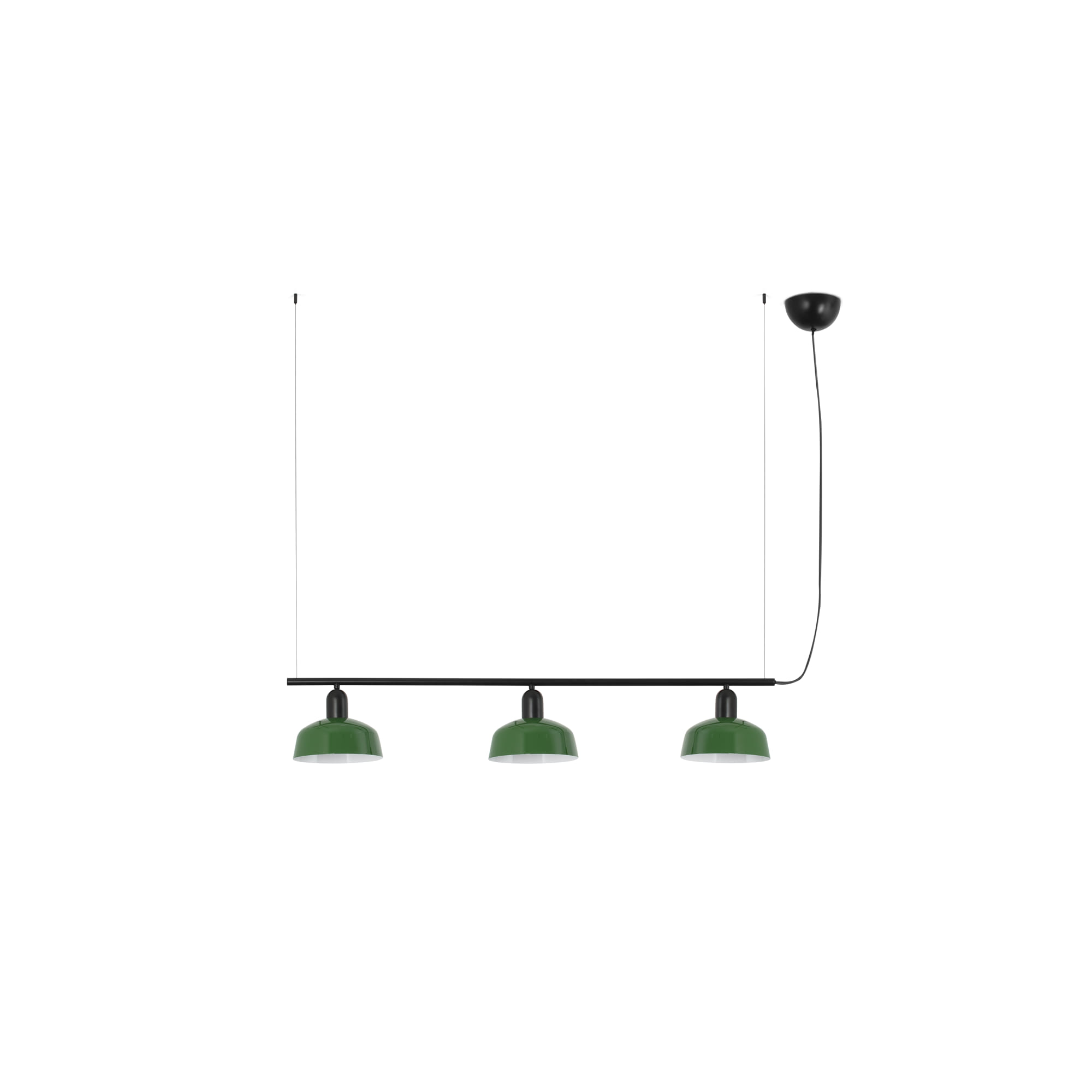 Faro TATAWIN S Metall 3L Pendelleuchte grün - Produktbild 1