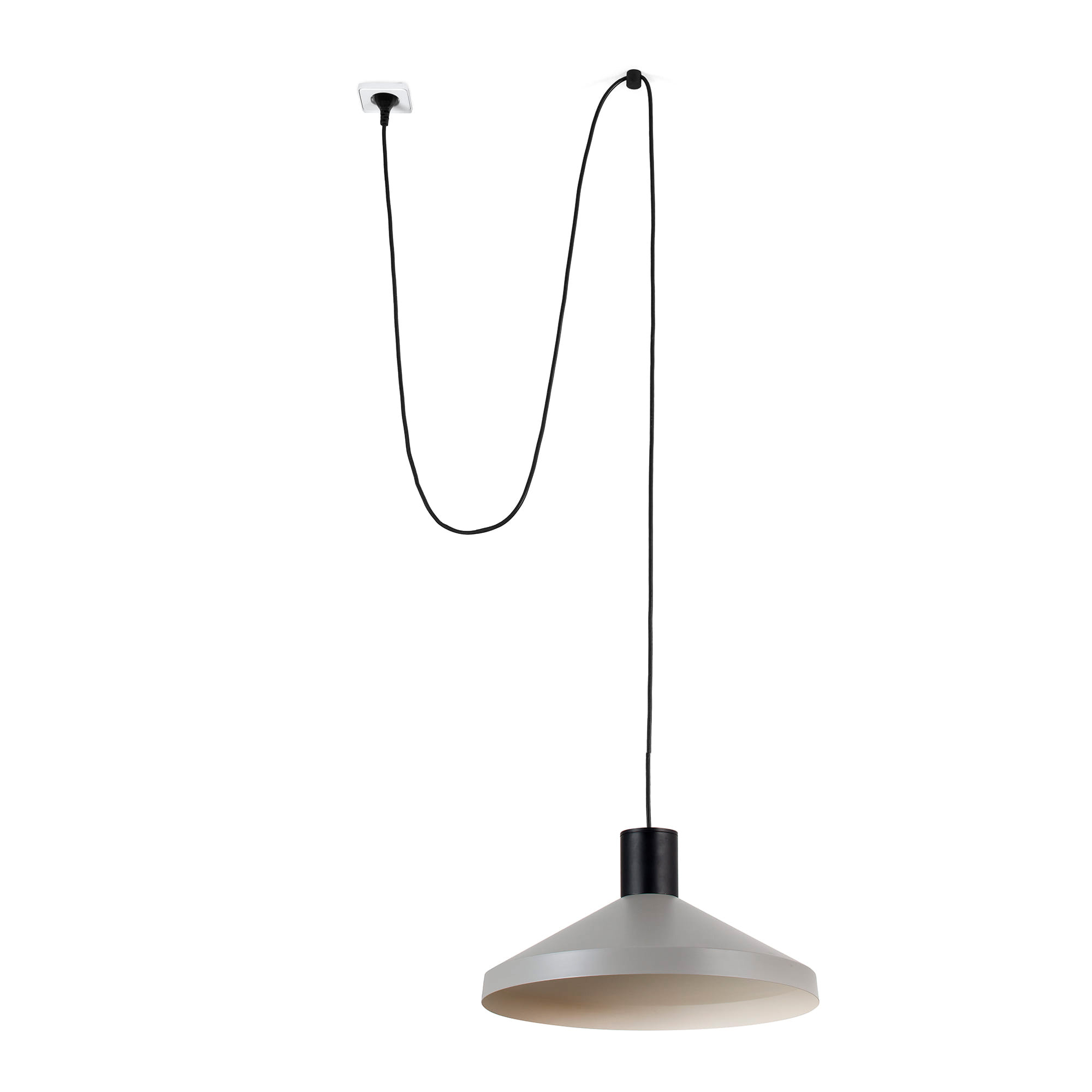 Faro KOMBO 400 Grau Pendelleuchte mit Stecker - Produktbild 1