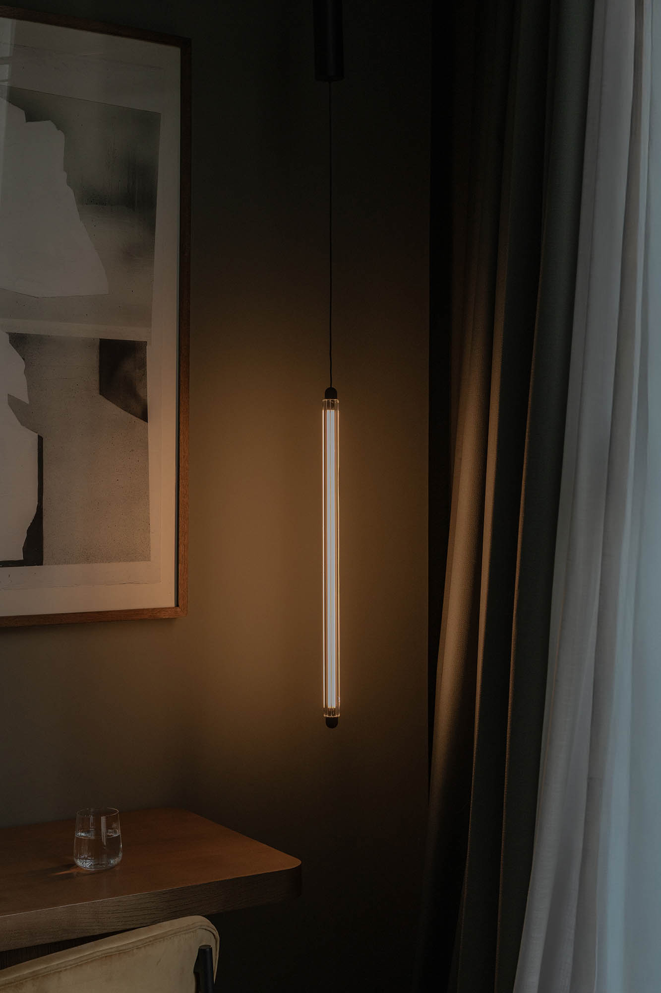 Faro LUMINA 600 1L Pendelleuchte schwarz 12W 2200K DALI - Produktbild 2