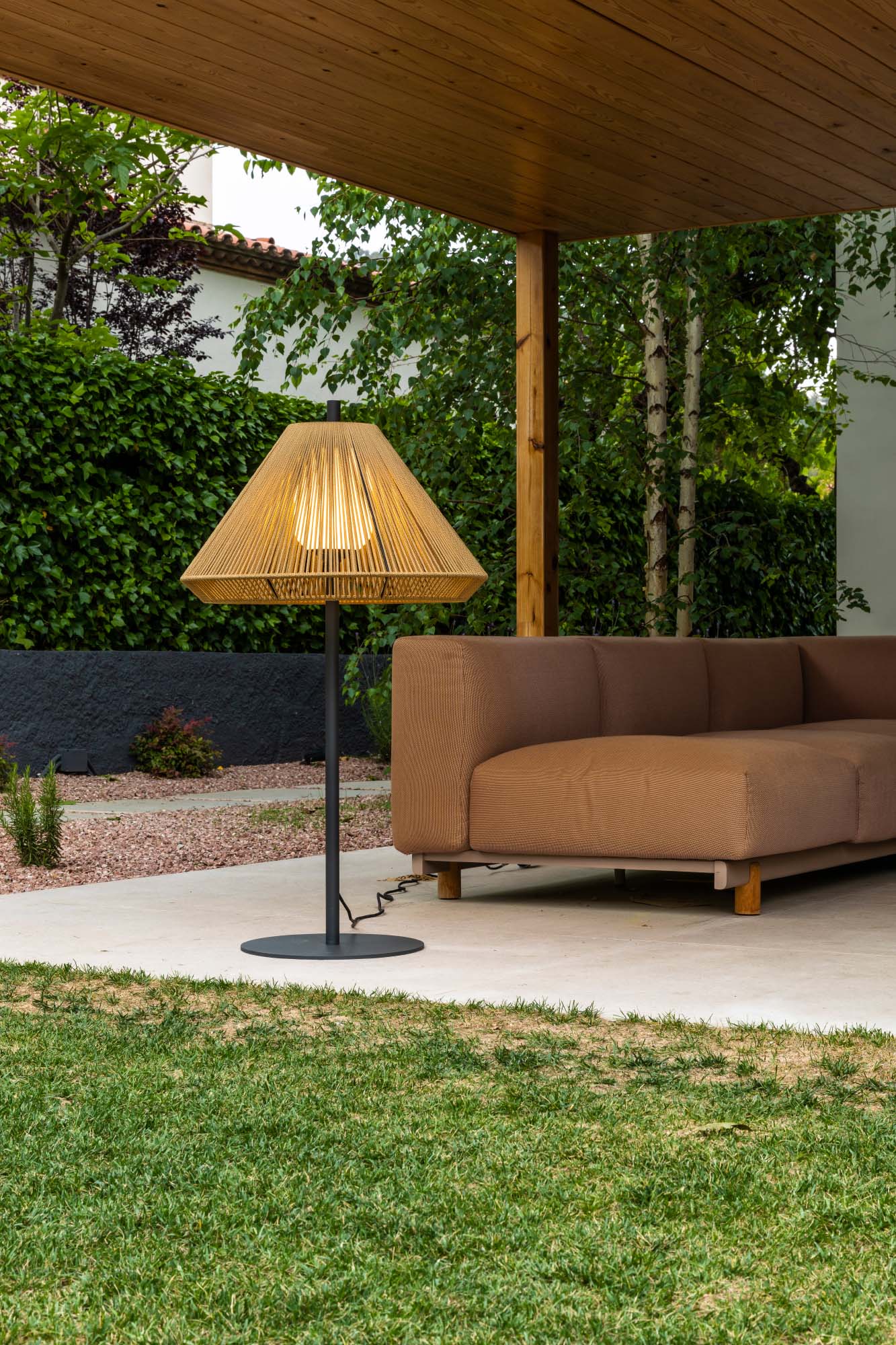 Faro SAIGON OUT C70 ocker weiß Stehlampe 1M - Produktbild 3