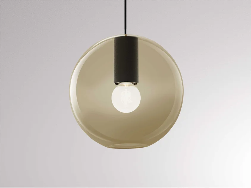 Molto Luce LOON MINI BALL VOLARE (schwarz/amber) Molto Luce LOON MINI BALL VOLARE (schwarz/amber) - 1