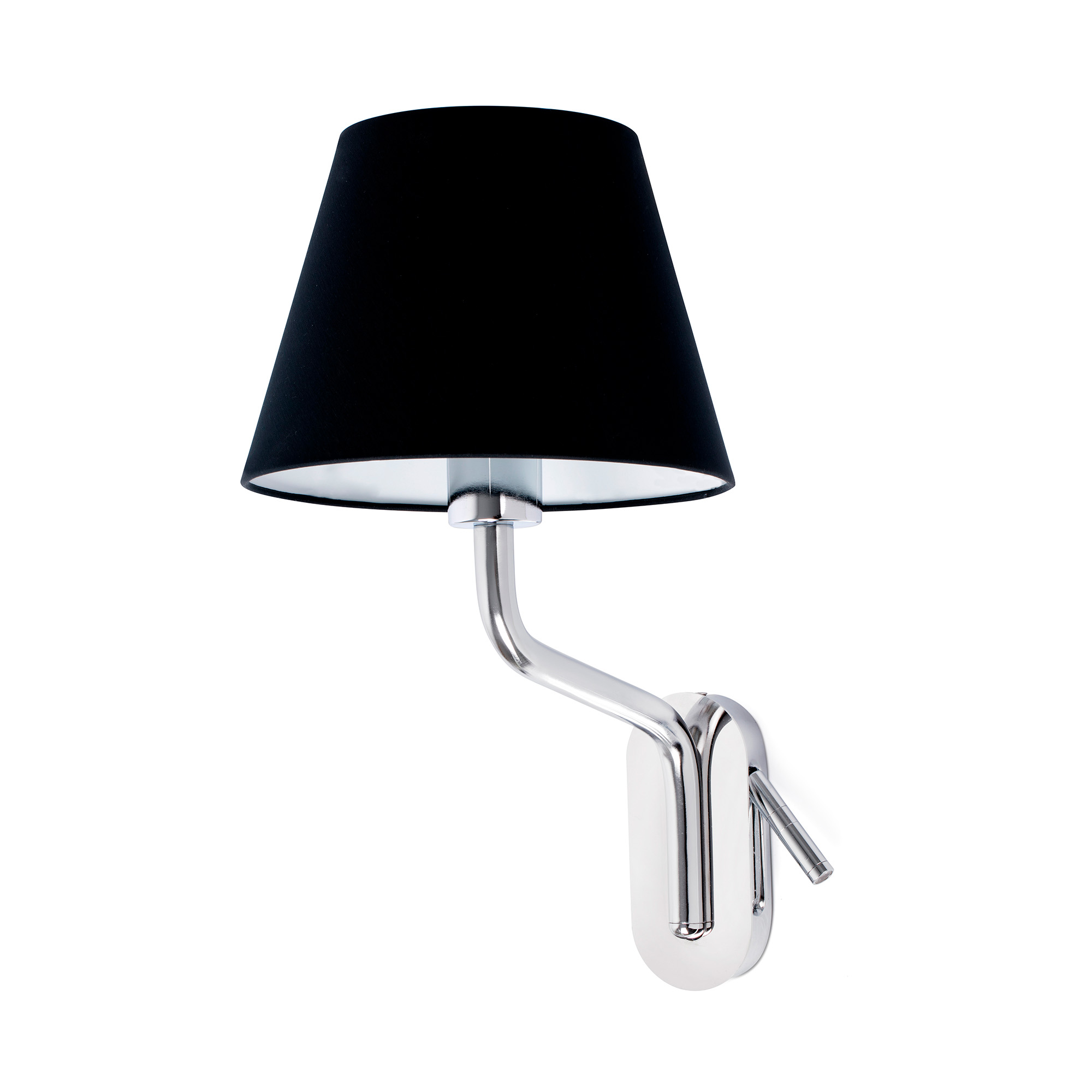 Faro ETERNA Wandleuchte mit linkem Leser chrom/schwarz - Produktbild 1