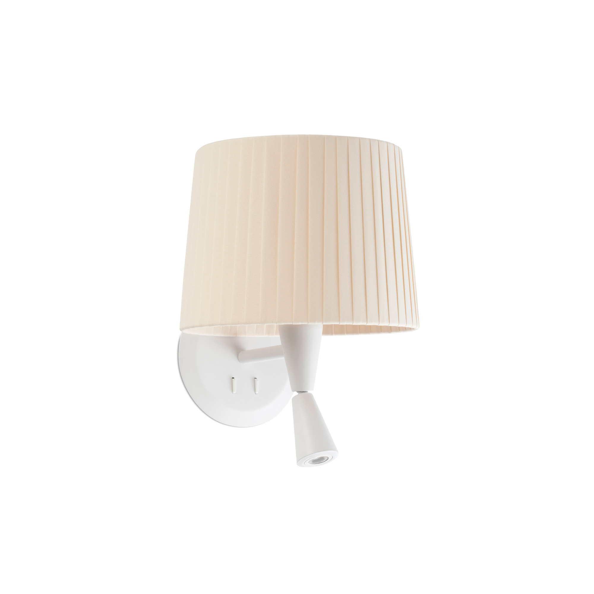 Faro SAMBA Wandleuchte mit weiß/beigem Klebebandleser - 1