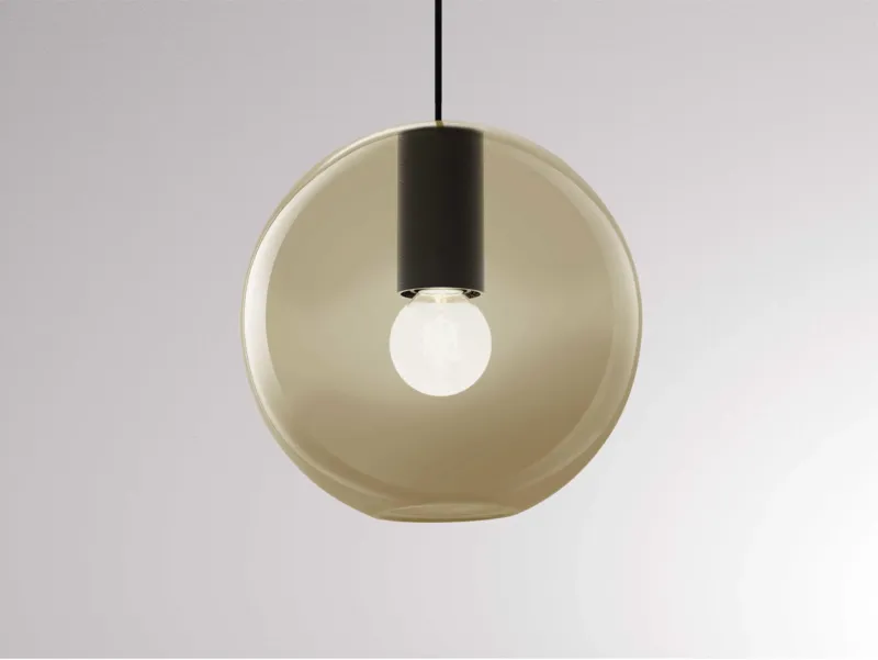 Molto Luce LOON MINI BALL VOLARE (schwarz/amber) Molto Luce LOON MINI BALL VOLARE (schwarz/amber) - Produktbild 1