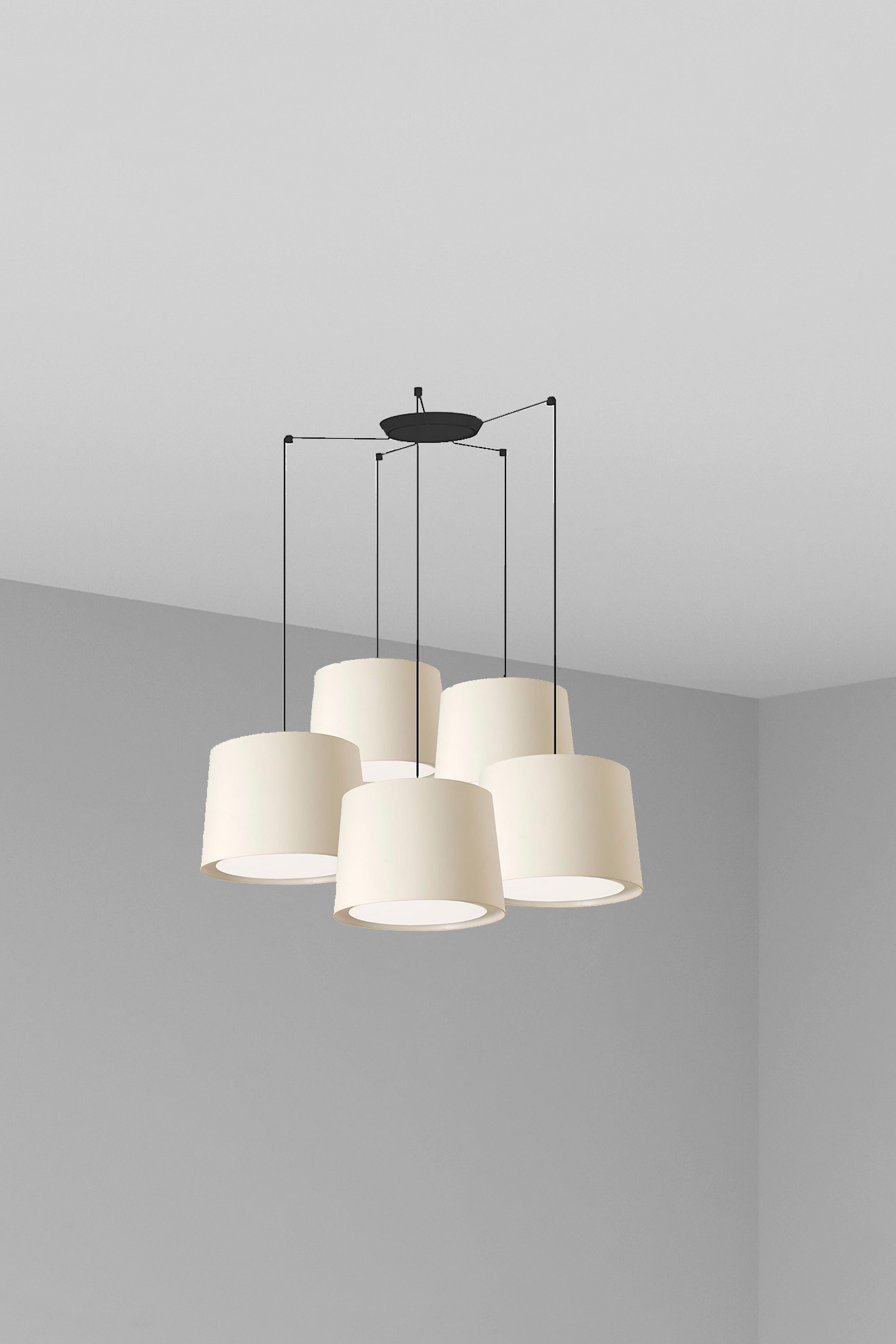 Faro CONGA 5L Pendelleuchte weiß Faro CONGA 5L Pendelleuchte weiß - Produktbild 1