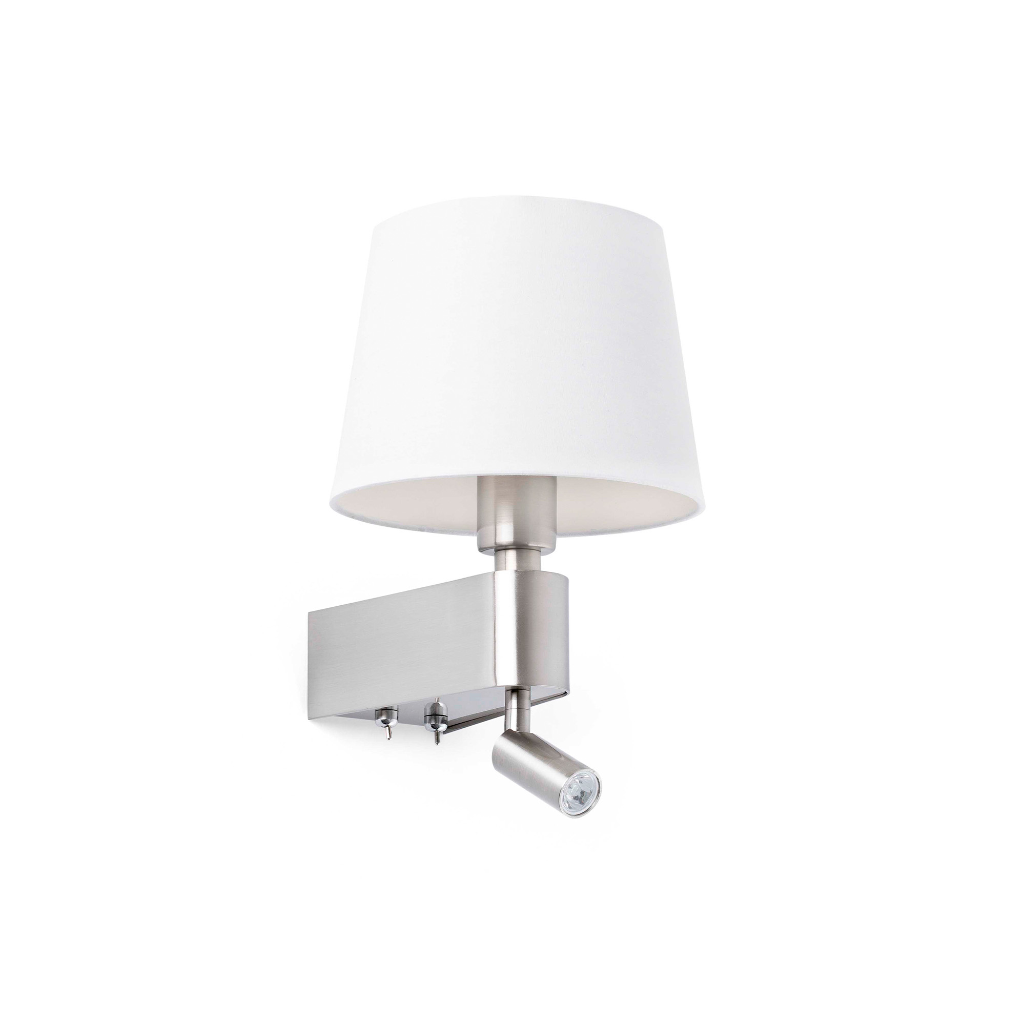 Faro ROOM Wandleuchte weiß mit LED-Leser Faro ROOM Wandleuchte weiß mit LED-Leser - Produktbild 1