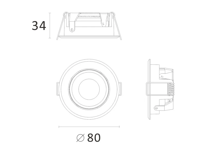 Molto Luce AGON FLAT ROUND (weiß) - Produktbild 2