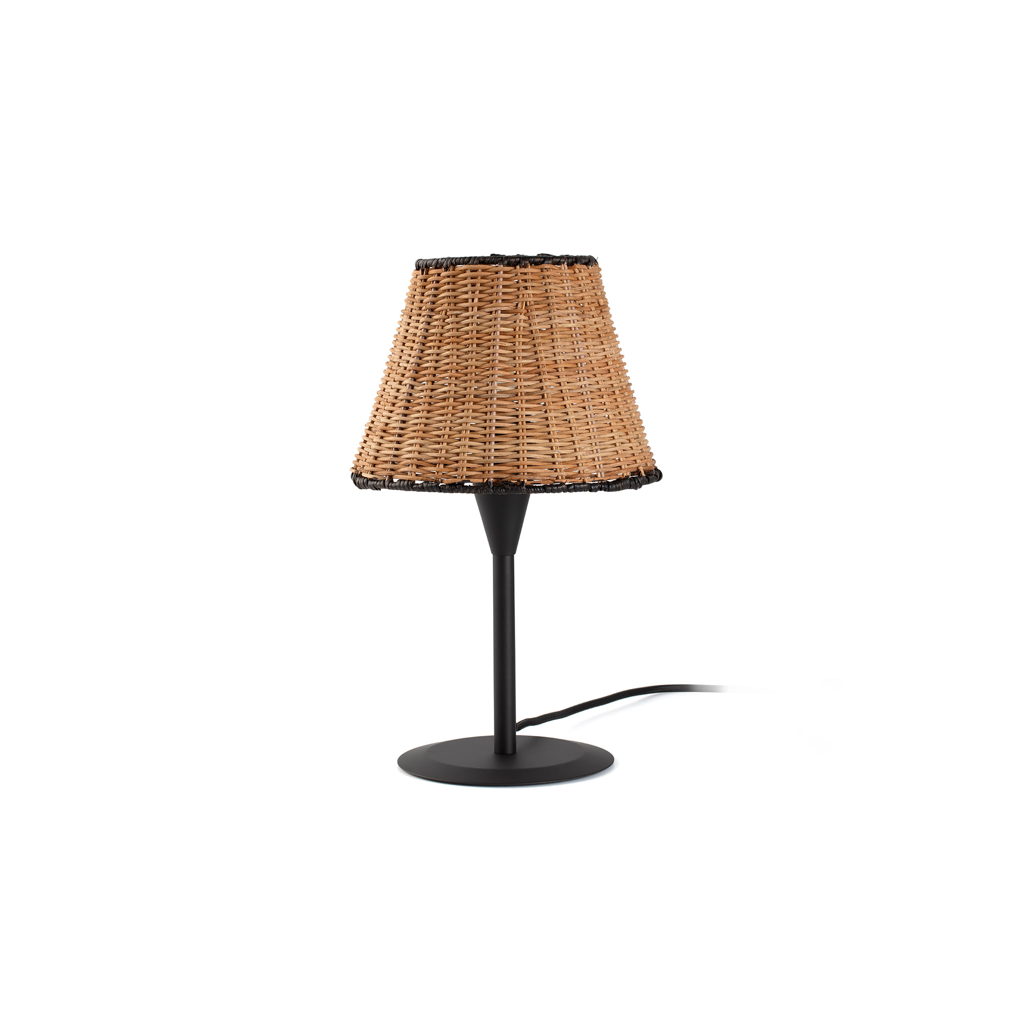 Faro SUMBA S Mini-Tischleuchte schwarz/rattan Faro SUMBA S Mini-Tischleuchte schwarz/rattan - Produktbild 1