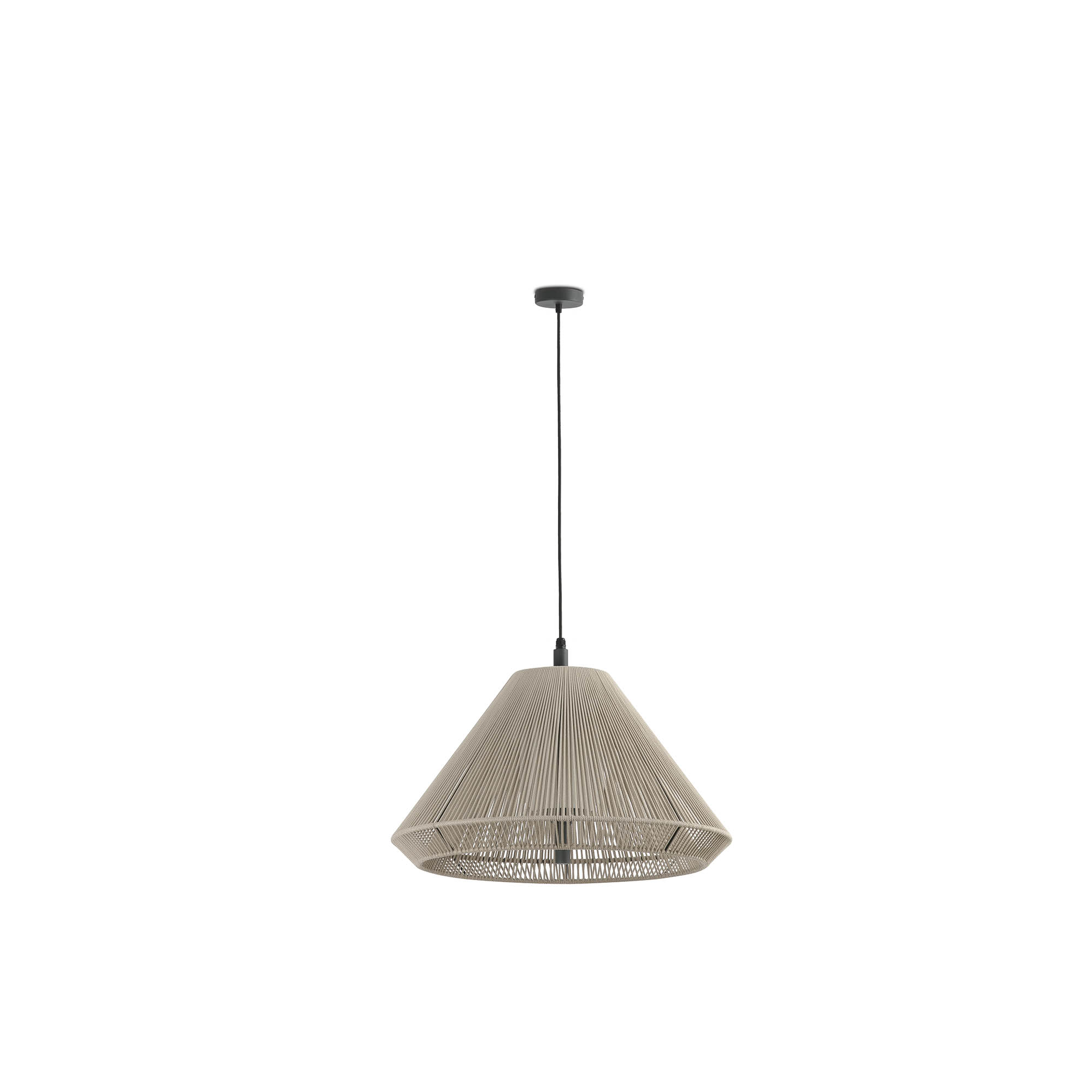 Faro SAIGON OUT C70 Pendelleuchte grau/beige mit Kegelkopf Faro SAIGON OUT C70 Pendelleuchte grau/beige mit Kegelkopf - Produktbild 1