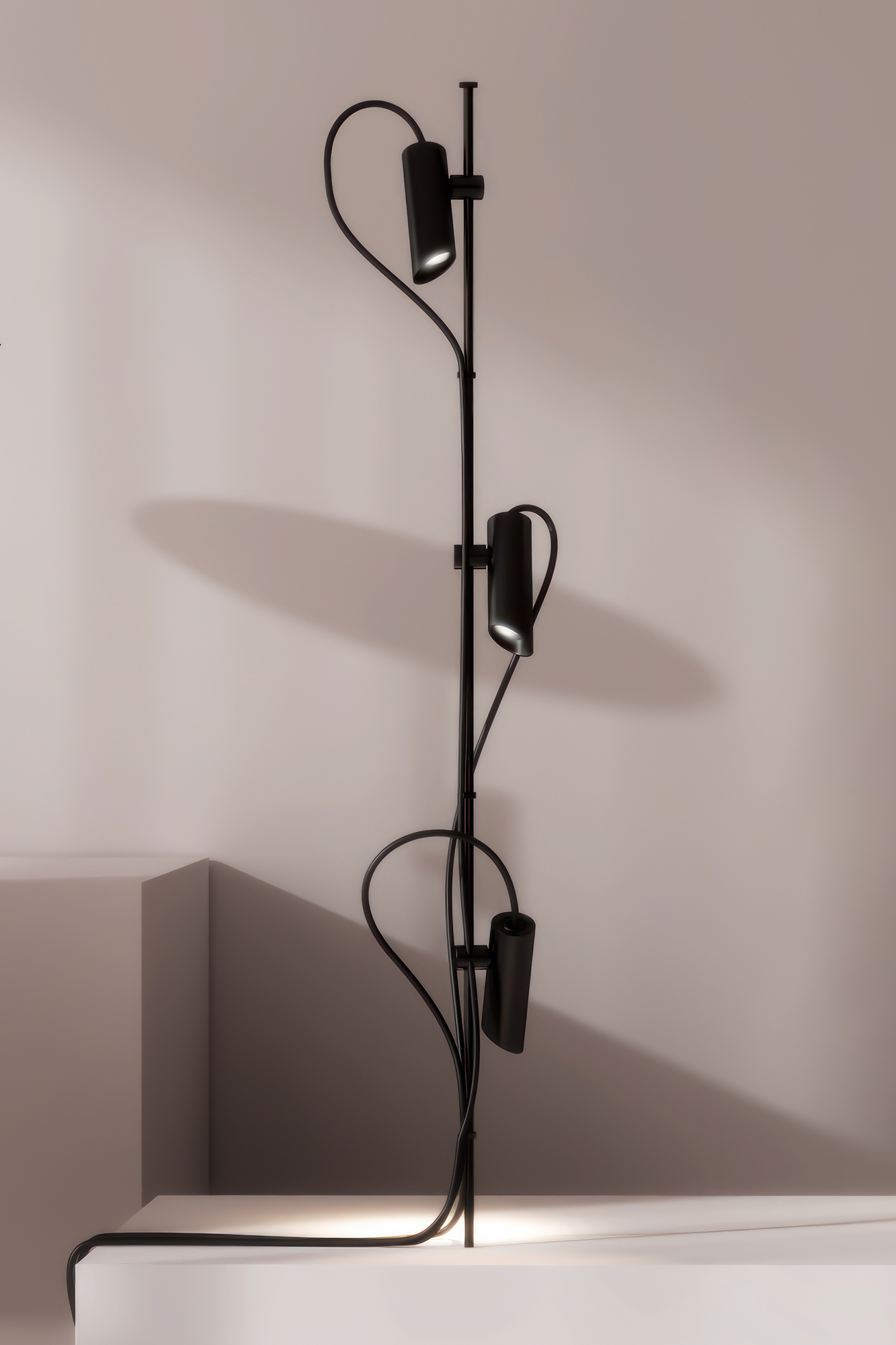 Faro CLAP 630 Pfahl schwarz 6 W 3000 K 38° mit Schirm - 2