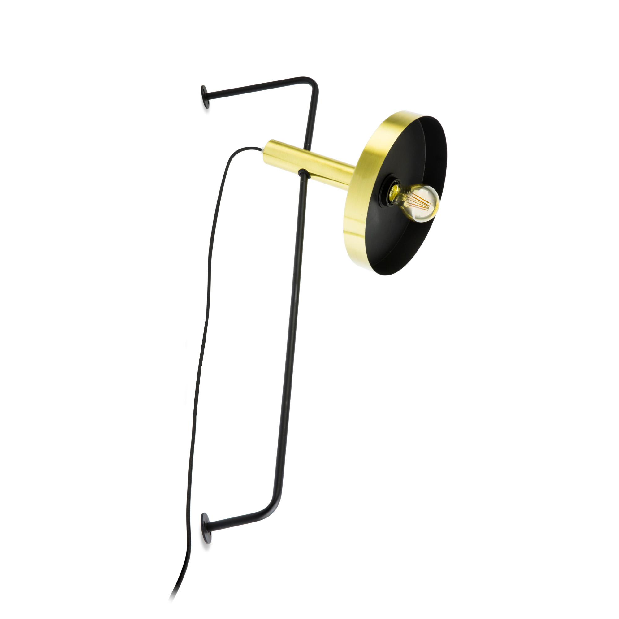 Faro WHIZZ Wandleuchte gold/schwarz - Produktbild 1