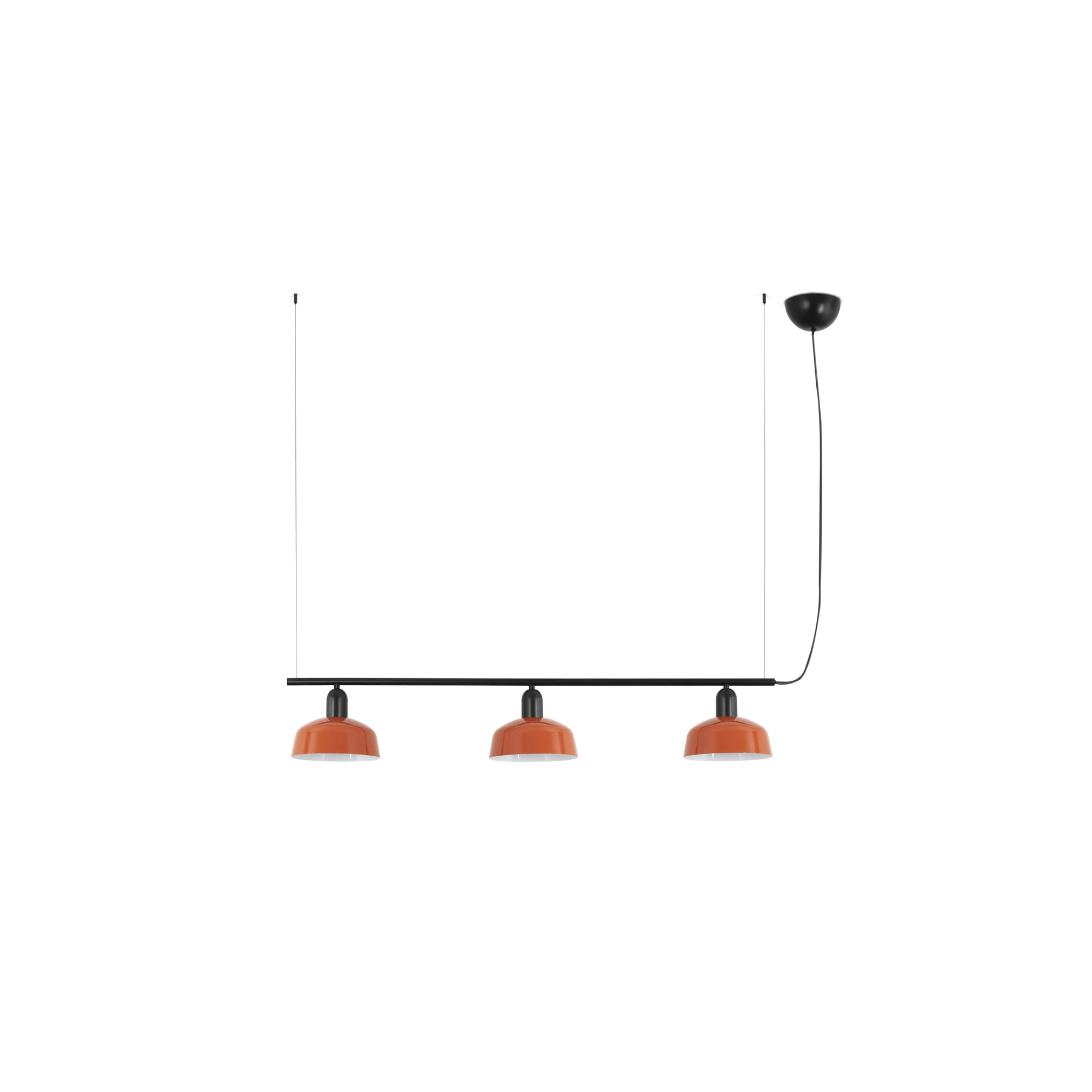 Faro TATAWIN S Metall 3L Pendelleuchte Orange-rot Faro TATAWIN S Metall 3L Pendelleuchte Orange-rot - Produktbild 1