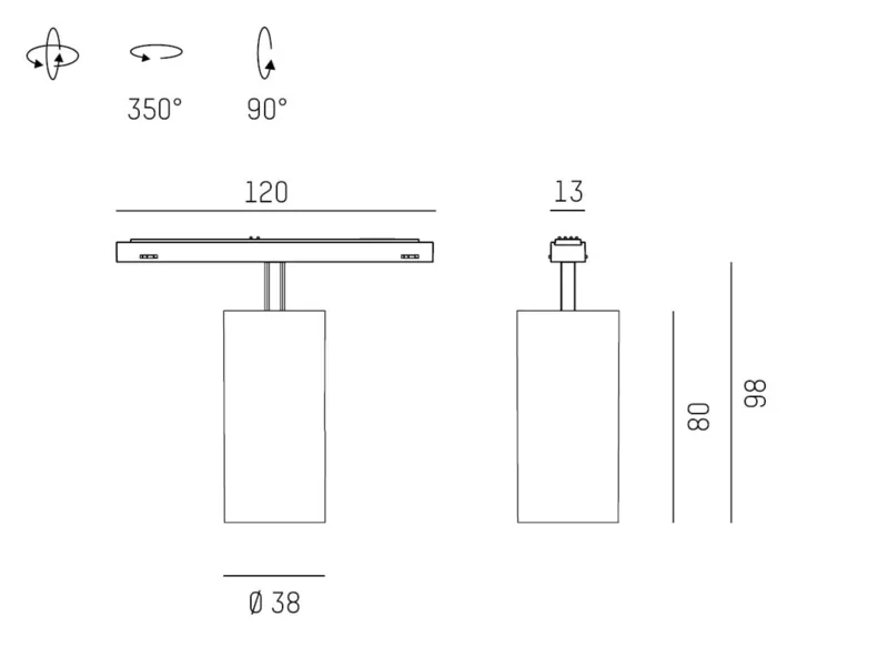 Molto Luce MAGNETICS SPOT L (schwarz) - Produktbild 2