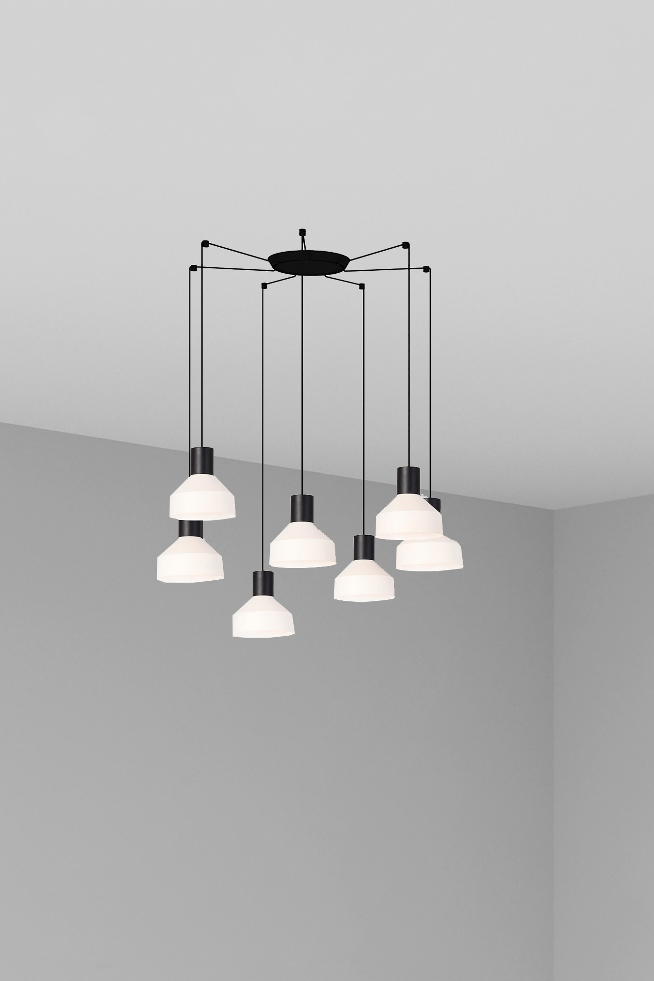 Faro KOMBO 200 7L Beige Pendelleuchte - Produktbild 1
