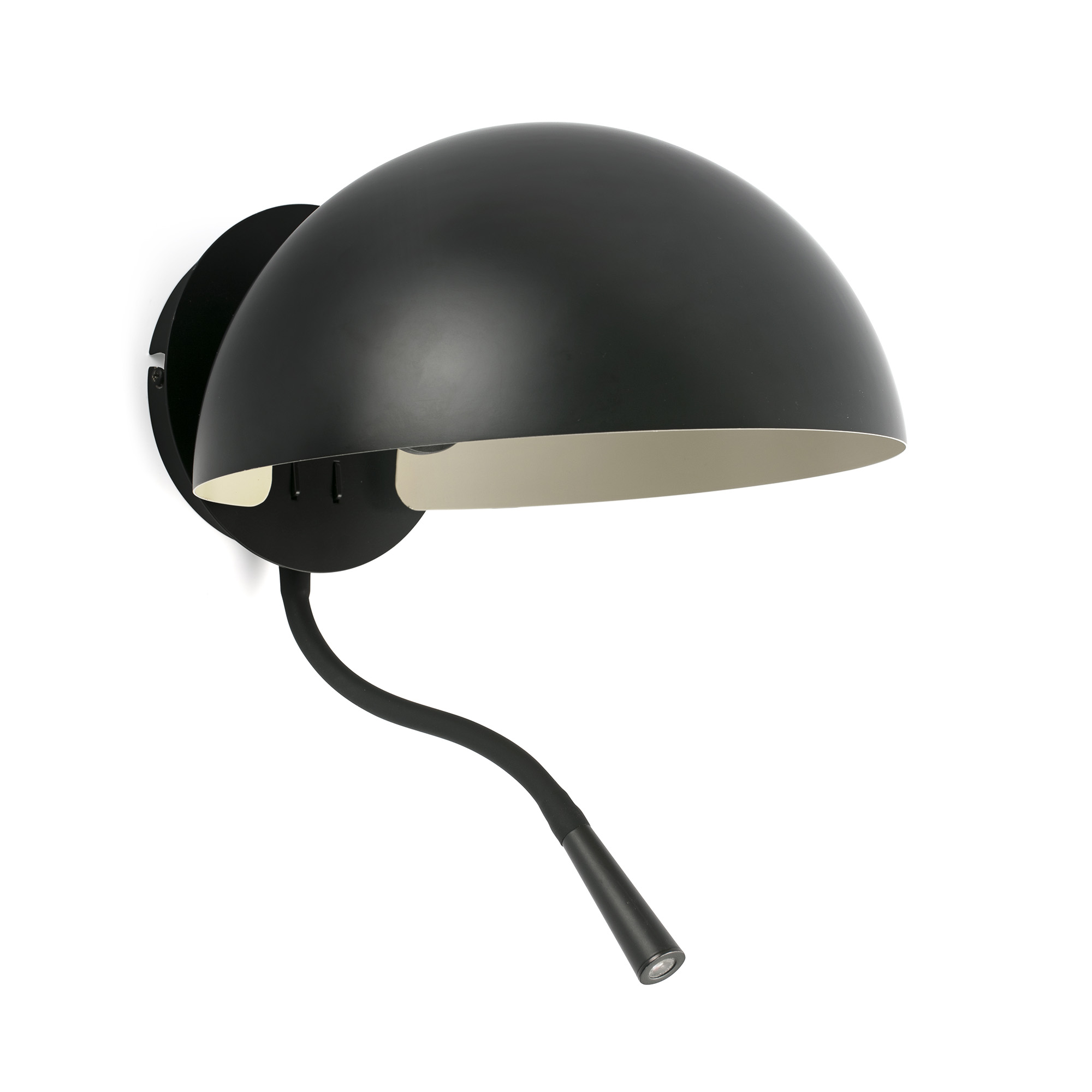 Faro DOMINICA Schwarze Wandleuchte mit Lesegerät Faro DOMINICA Schwarze Wandleuchte mit Lesegerät - Produktbild 1