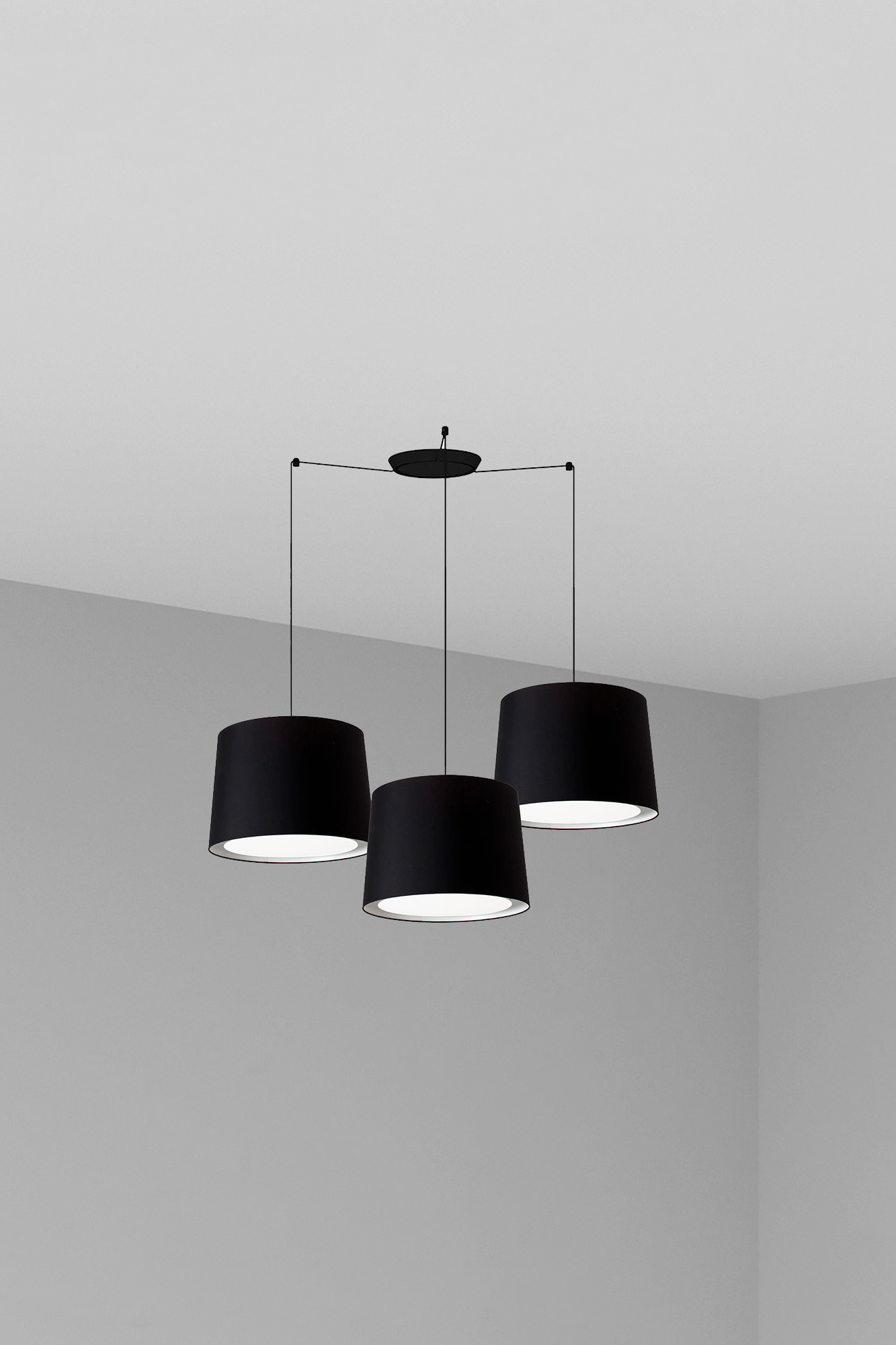 Faro CONGA 3L Schwarz Pendelleuchte - Produktbild 1