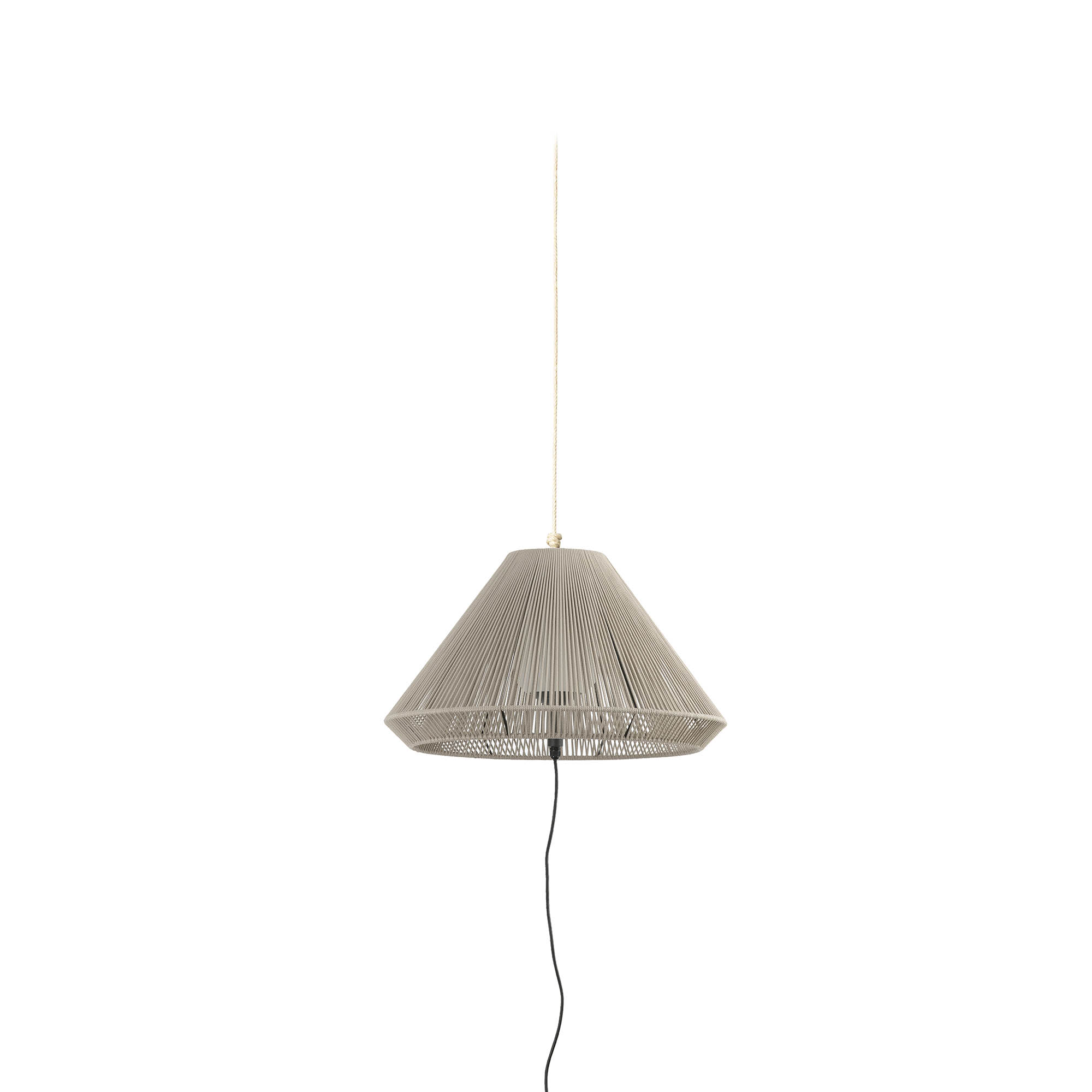 Faro SAIGON OUT C70 Trag- und Hängeleuchte grau/beige Lochkappe - Produktbild 1