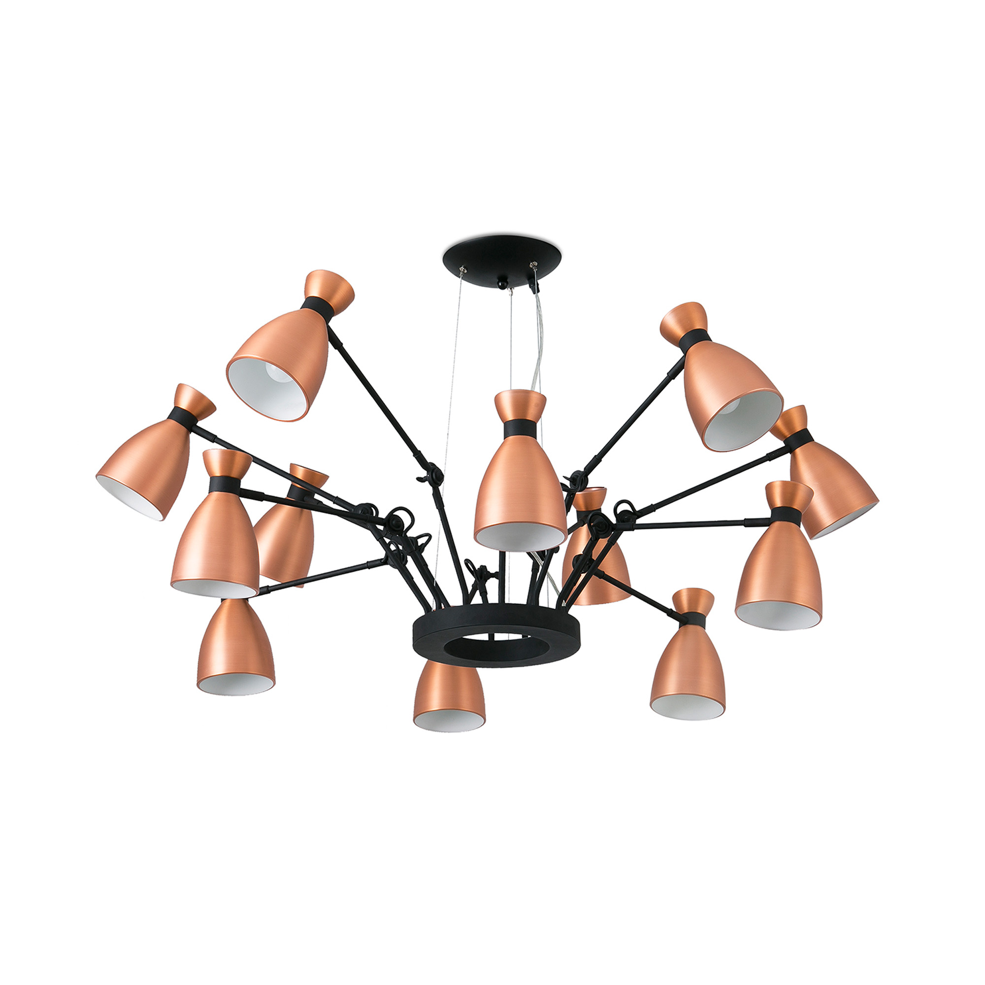 Faro RETRO 12L Pendelleuchte aus Kupfer - Produktbild 1