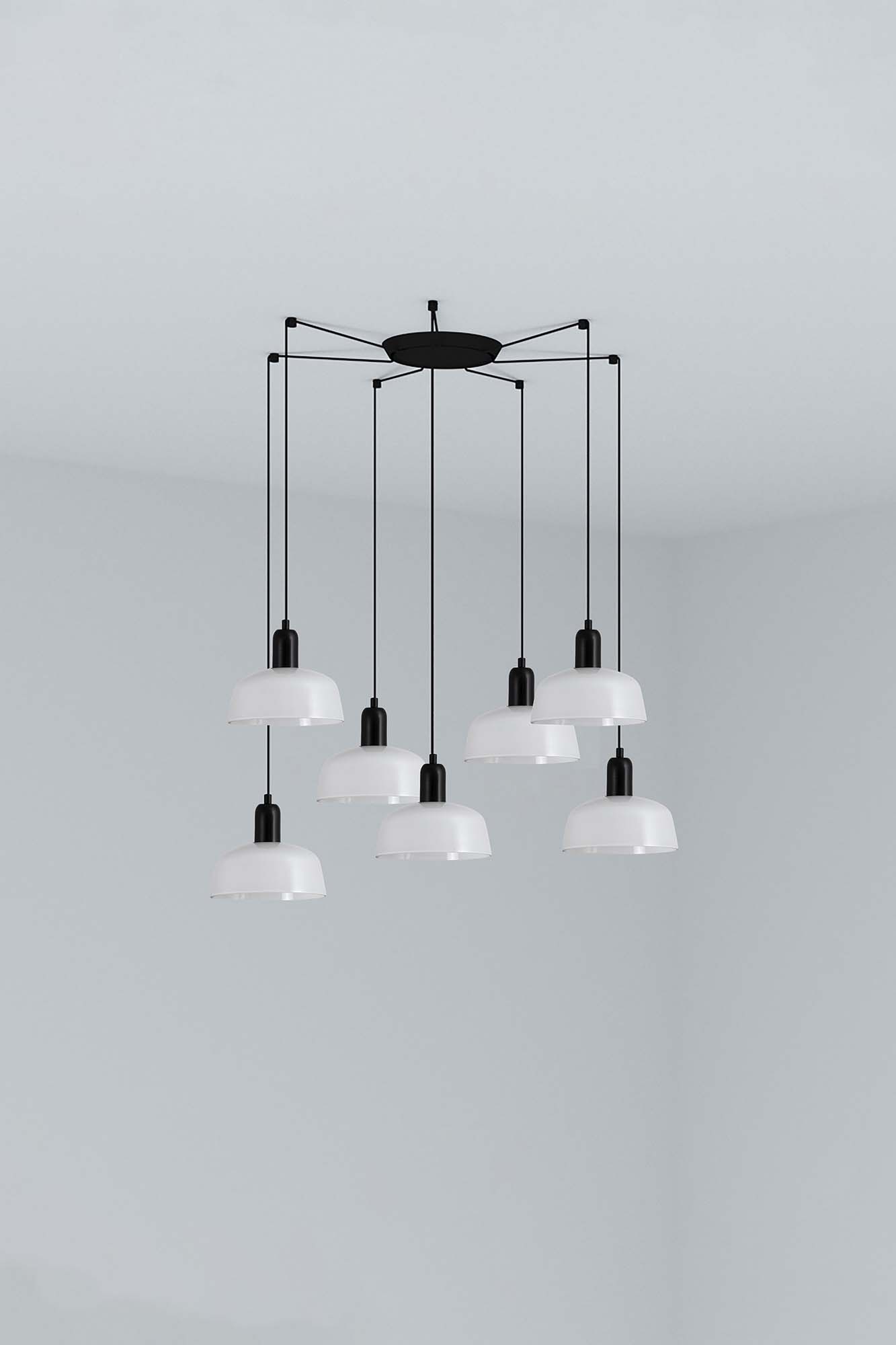 Faro TATAWIN S Metall 7L Pendelleuchte weiß Faro TATAWIN S Metall 7L Pendelleuchte weiß - Produktbild 1