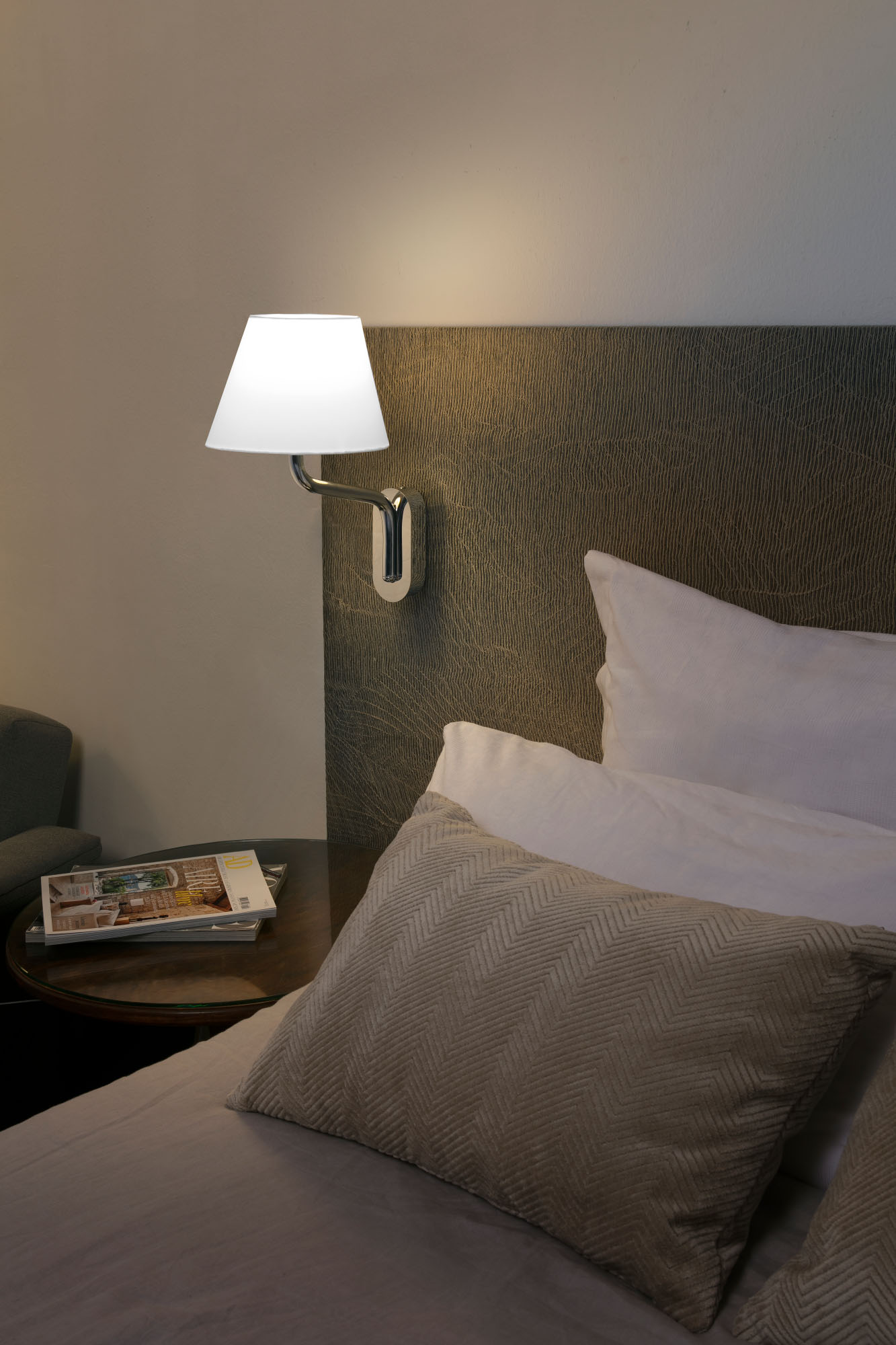 Faro ETERNA Wandleuchte Chrom/Weiß - Produktbild 2