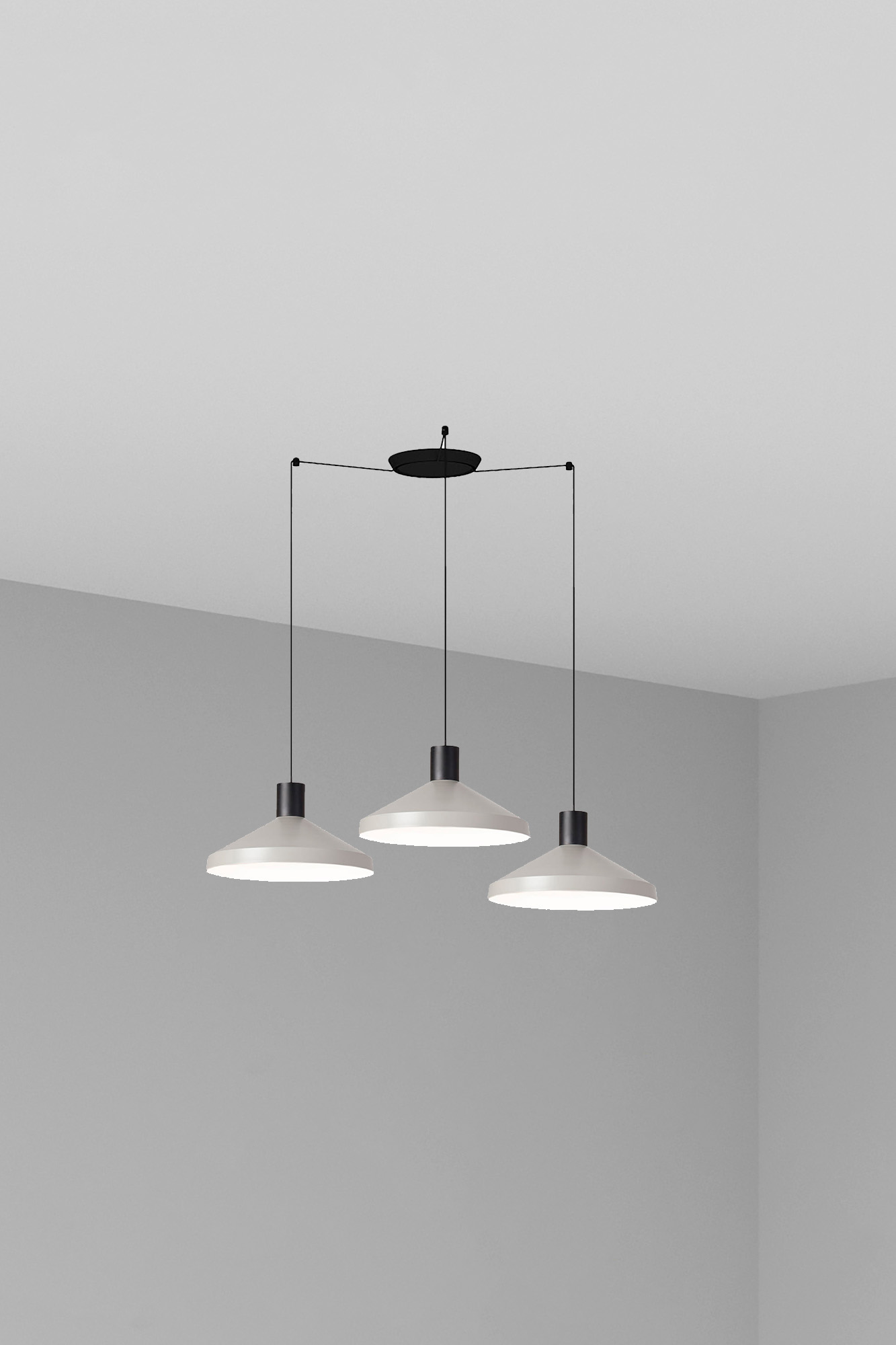 Faro KOMBO 400 3L Grau Pendelleuchte - Produktbild 1