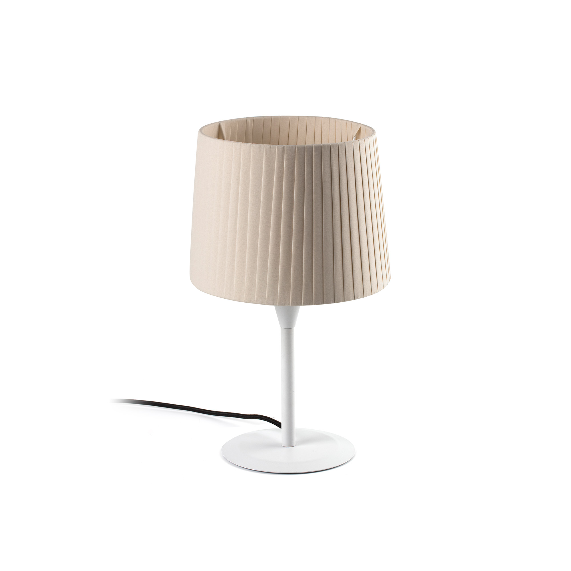 Faro SAMBA S Mini Tischleuchte weiß/beige geklebt Faro SAMBA S Mini Tischleuchte weiß/beige geklebt - Produktbild 1