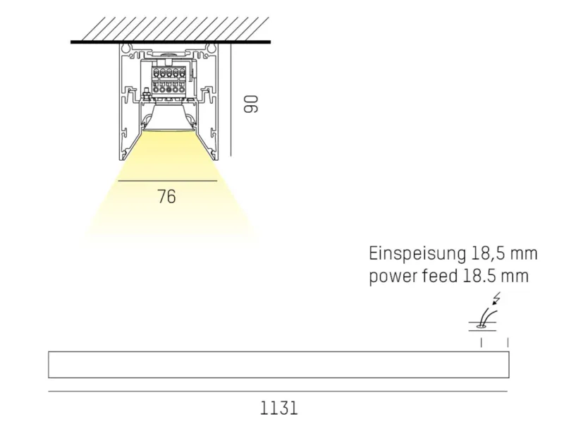 Molto Luce LOG OUT 2.1 BINA LENS SD (aluminium eloxiert) - Produktbild 2