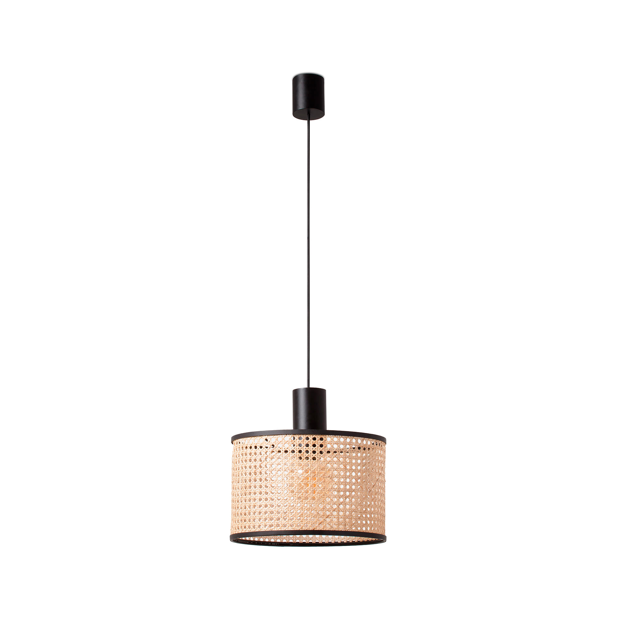 Faro MAMBO 320 Einzelne Pendelleuchte schwarz/rattan Faro MAMBO 320 Einzelne Pendelleuchte schwarz/rattan - Produktbild 1
