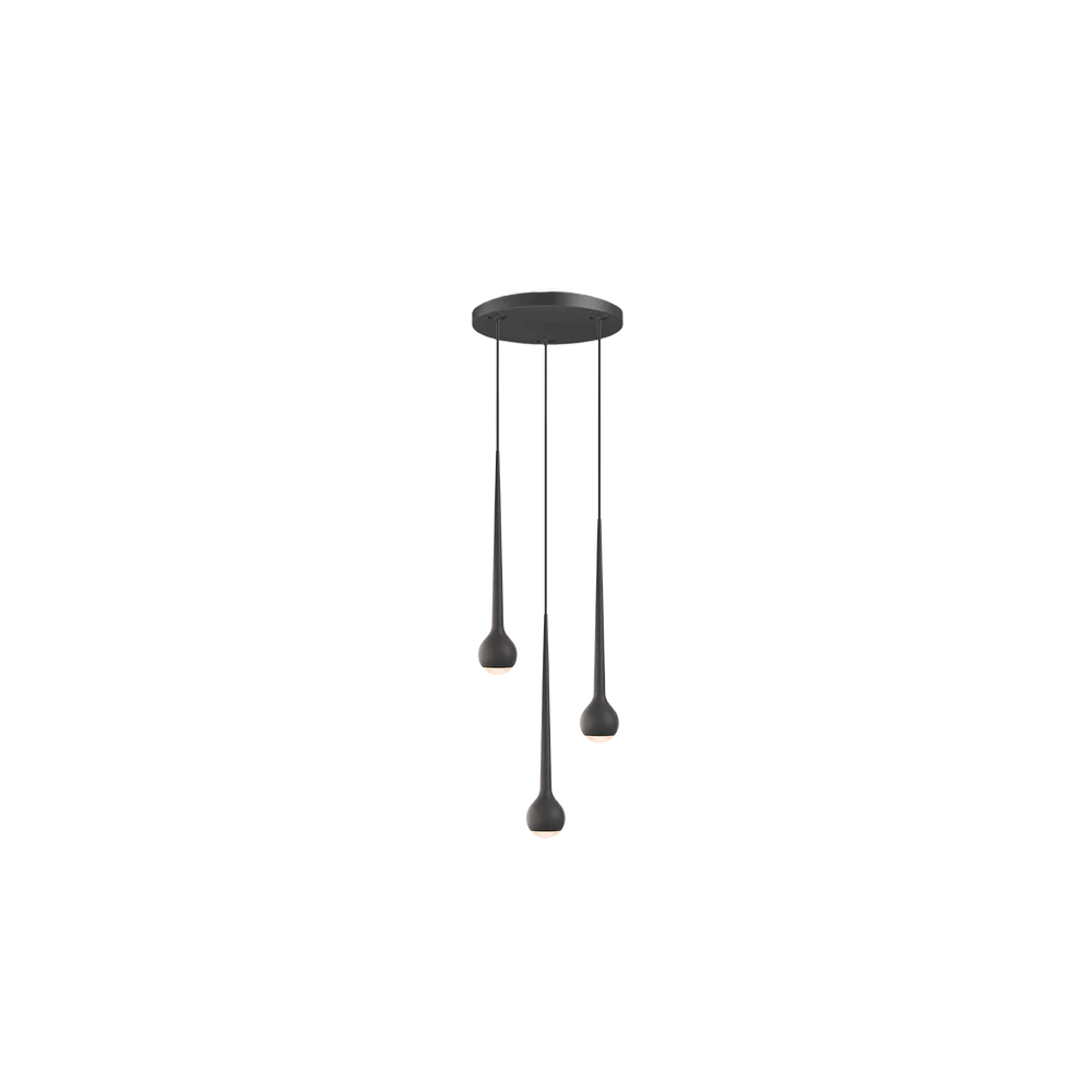 Grau Falling Sun Chandelier Three Black Grau Falling Sun Chandelier Three Black - Produktbild 1