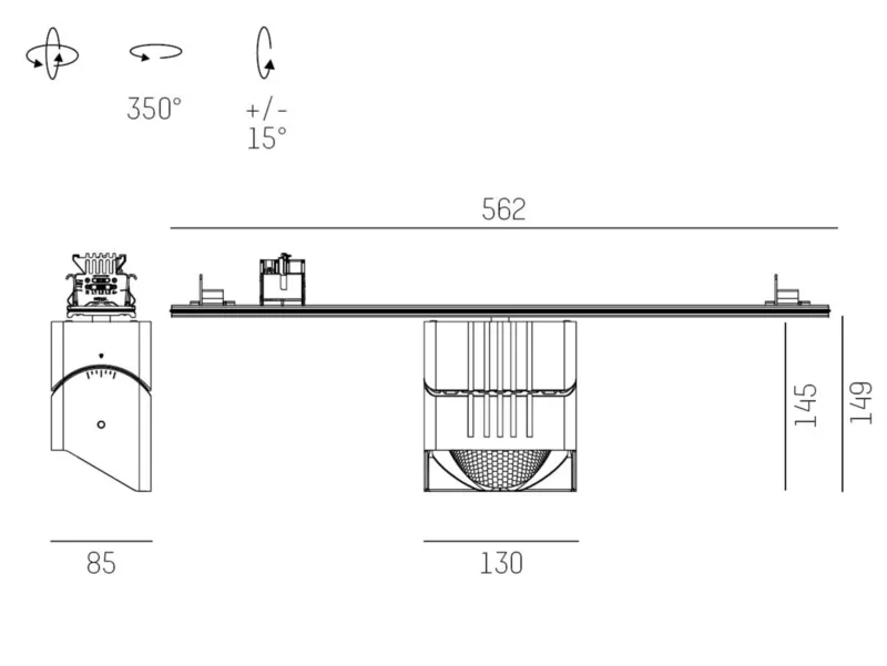 Molto Luce TRAIL ARTIS 1 MATRIX (grau) - Produktbild 2